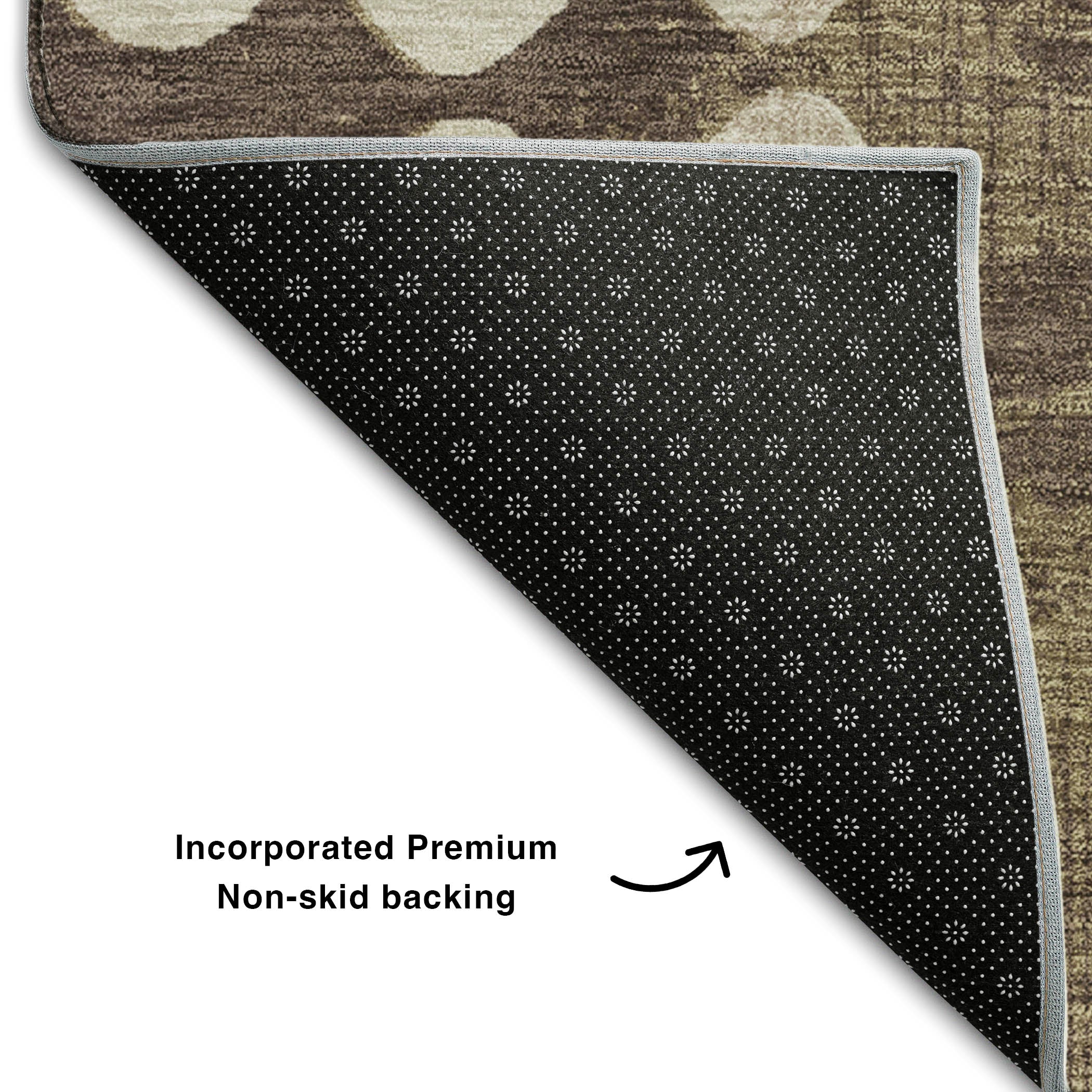 Budapest Machine Washable Transitional Brown Rug 1'8" x 2'6" #shape_Rectangle