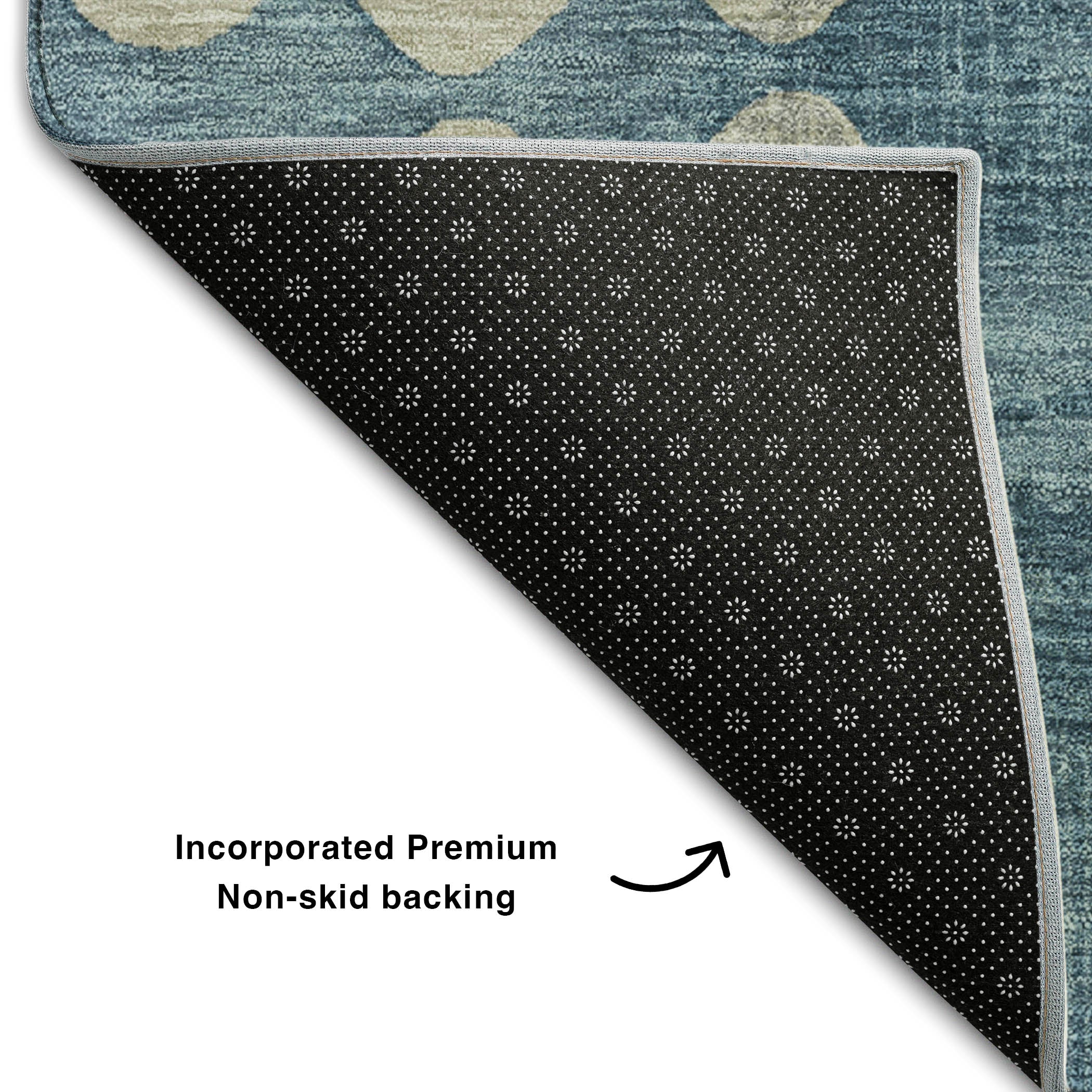 Budapest Machine Washable Transitional Denim Blue Rug 1'8" x 2'6" #shape_Rectangle