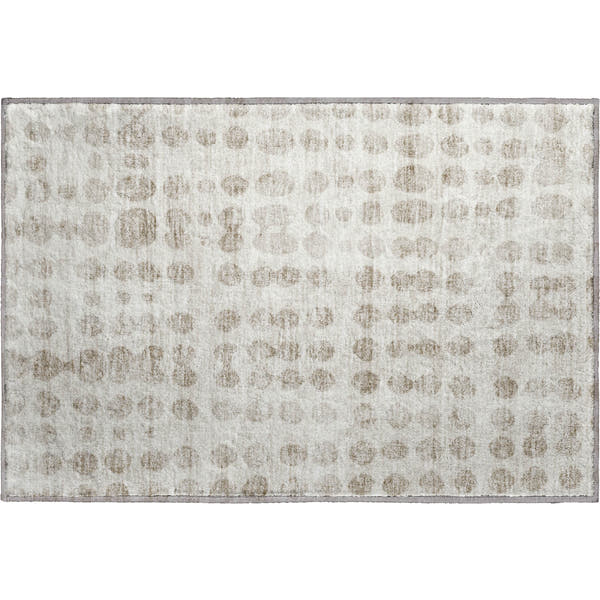 Budapest Machine Washable Transitional Ivory Rug 1'8" x 2'6"