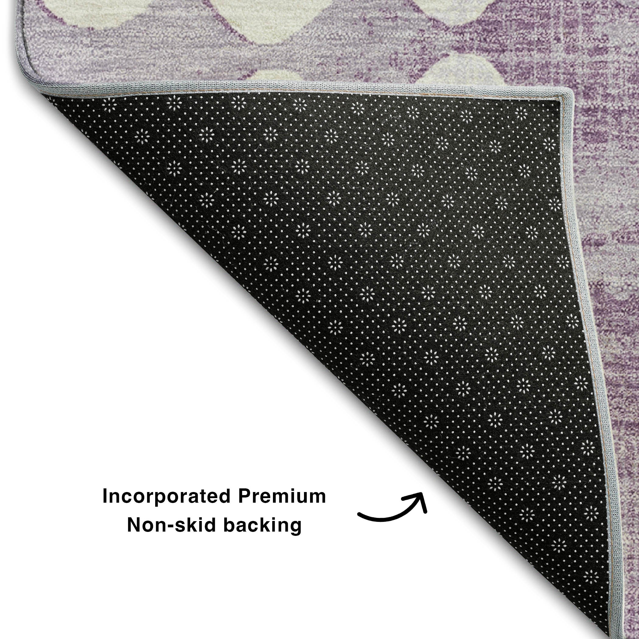 Budapest Machine Washable Transitional Purple Rug 1'8" x 2'6" #shape_Rectangle