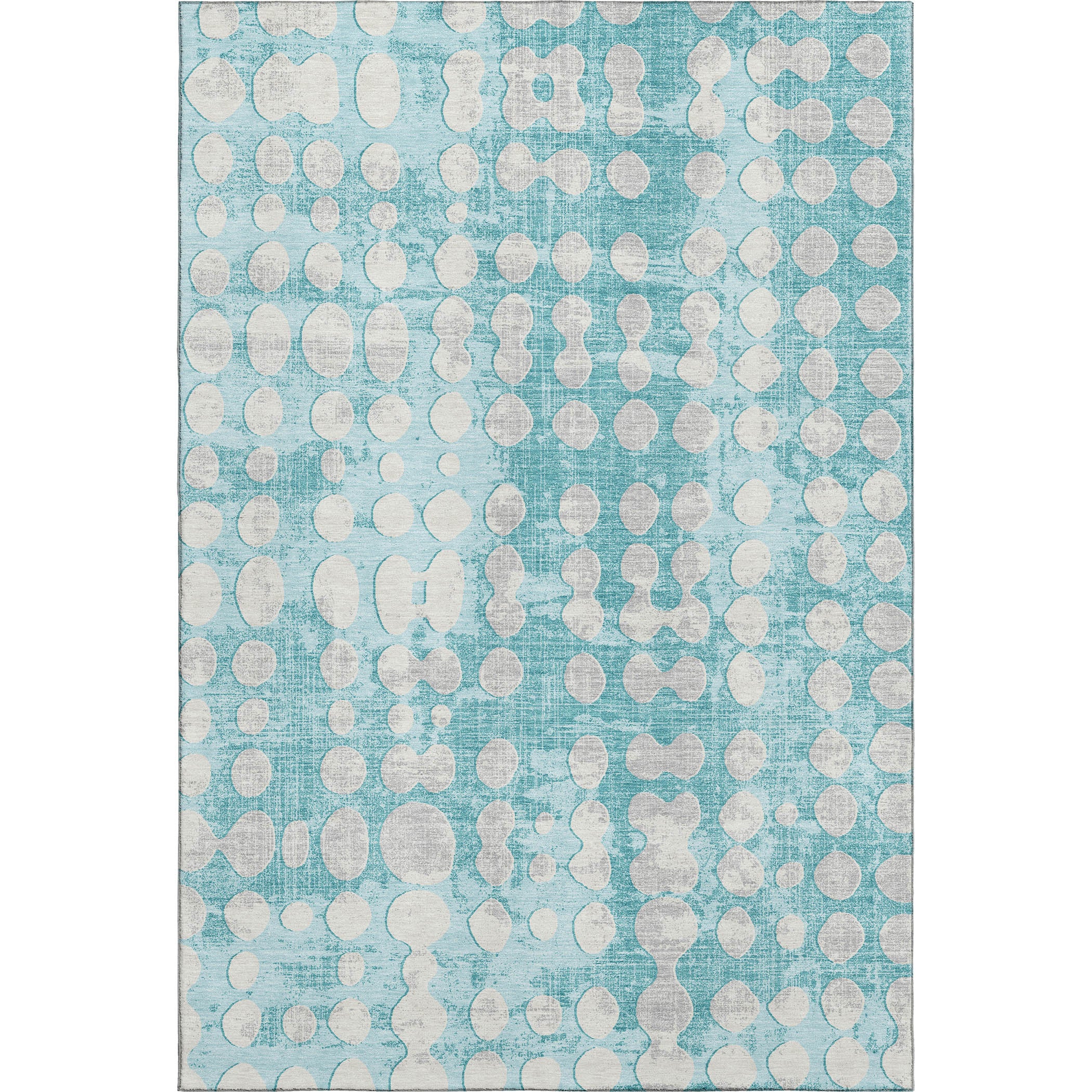 Budapest Machine Washable Transitional Teal Rug 2'6" x 3'10" #shape_Rectangle