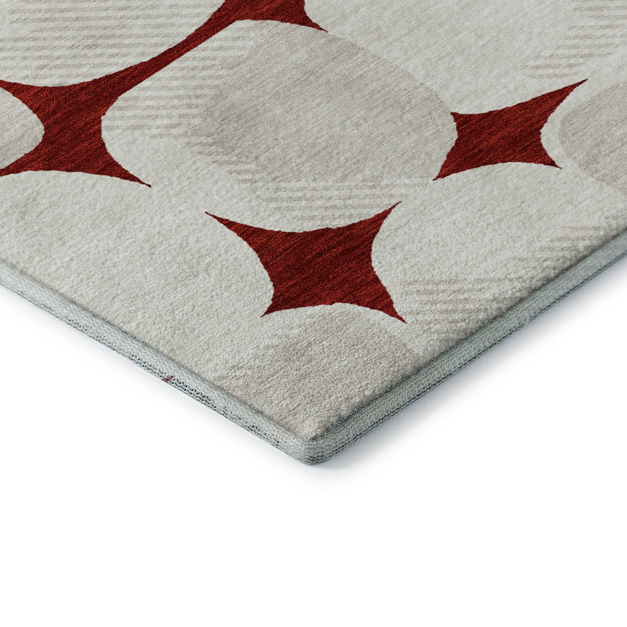 Lima Machine Washable Transitional Burgundy Red Rug 1'8" x 2'6" #shape_Rectangle