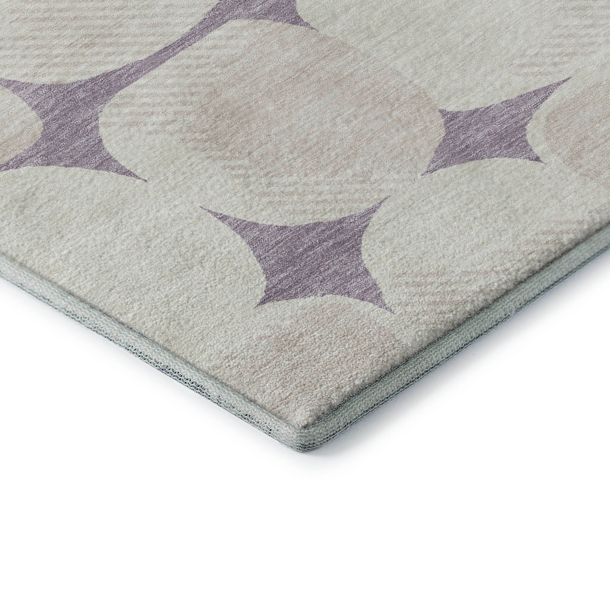 Lima Machine Washable Transitional Lavender Purple Rug 1'8" x 2'6" #shape_Rectangle
