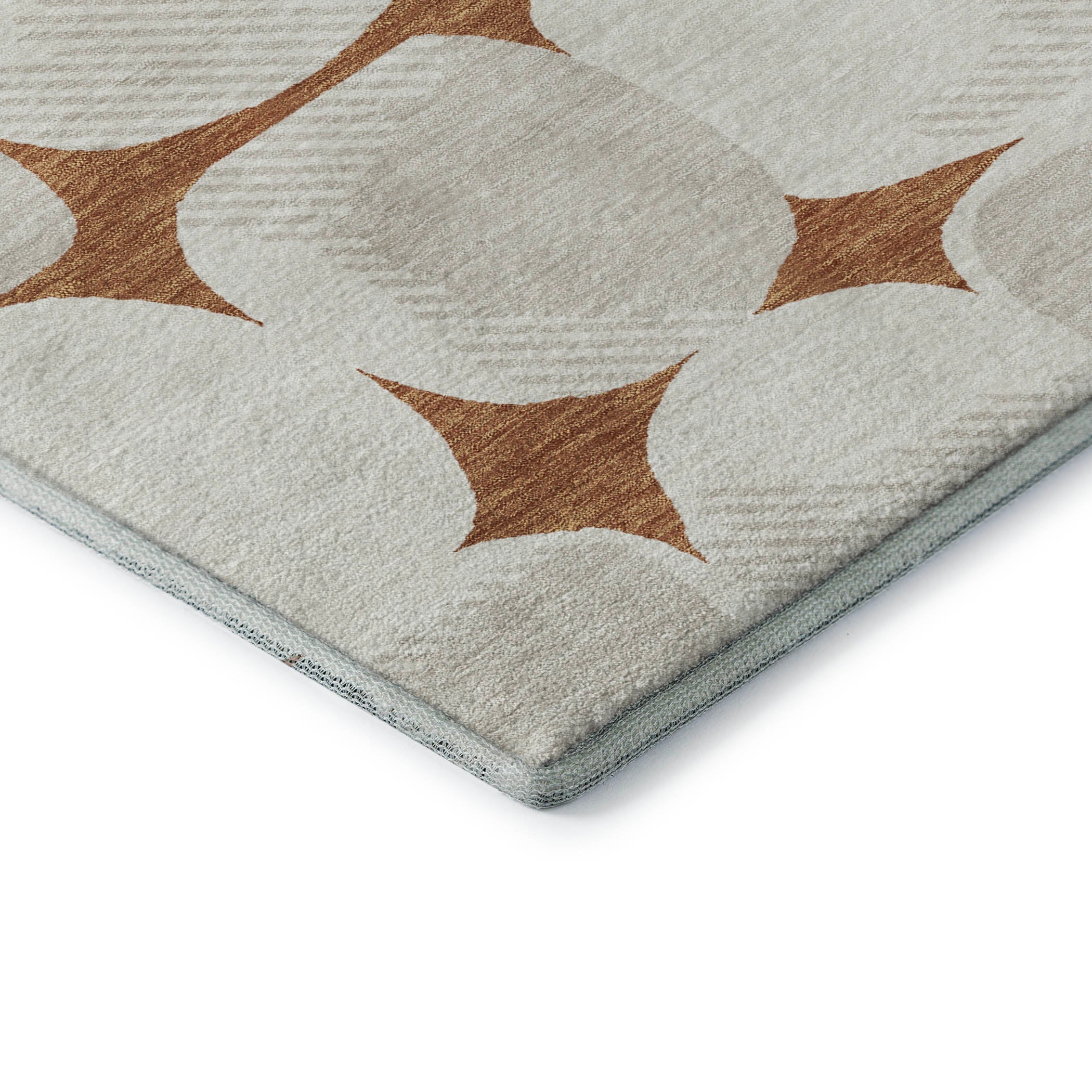 Lima Machine Washable Transitional Paprika Orange Rug 1'8" x 2'6" #shape_Rectangle