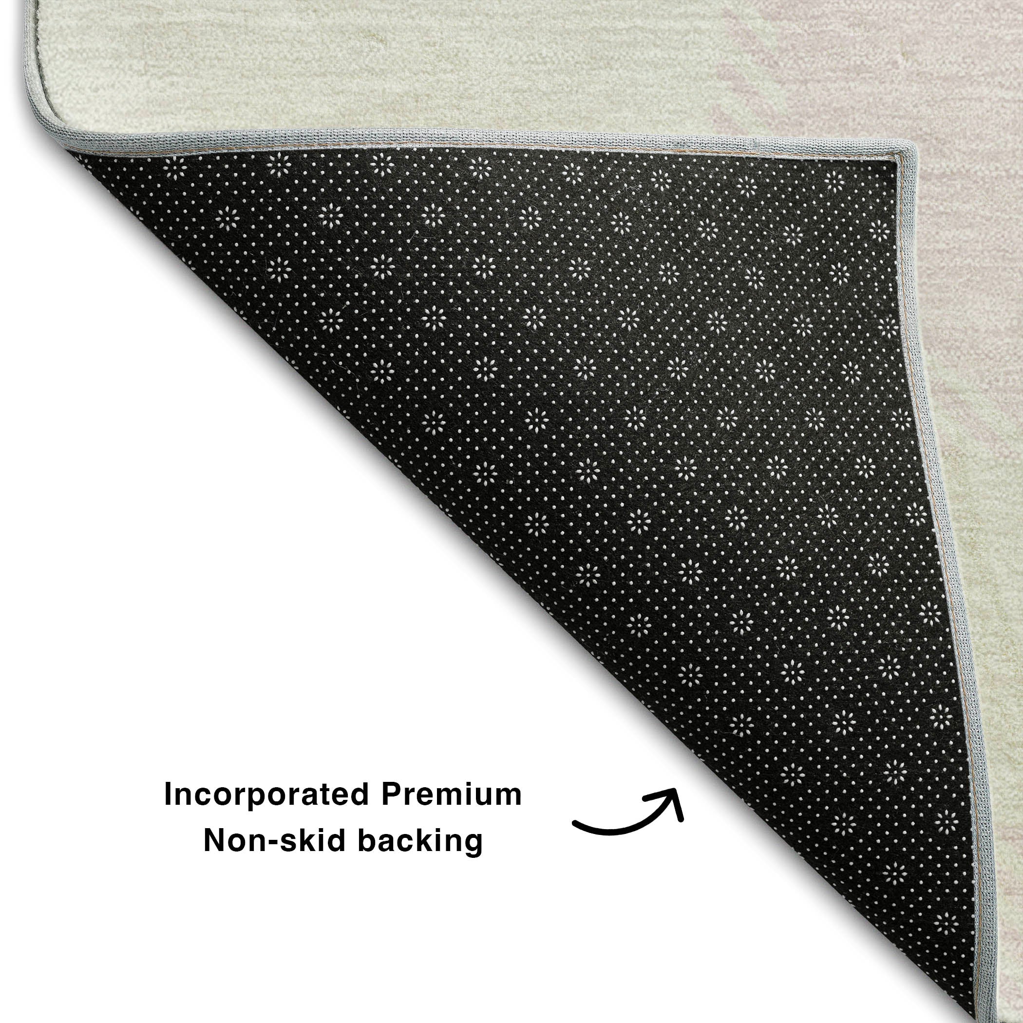 Lima Machine Washable Transitional Pink Rug 1'8" x 2'6" #shape_Rectangle