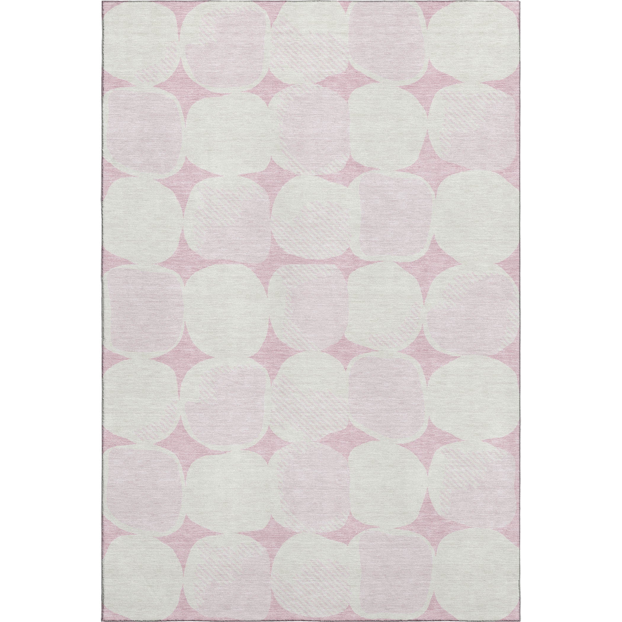Lima Machine Washable Transitional Pink Rug 2'6" x 3'10" #shape_Rectangle
