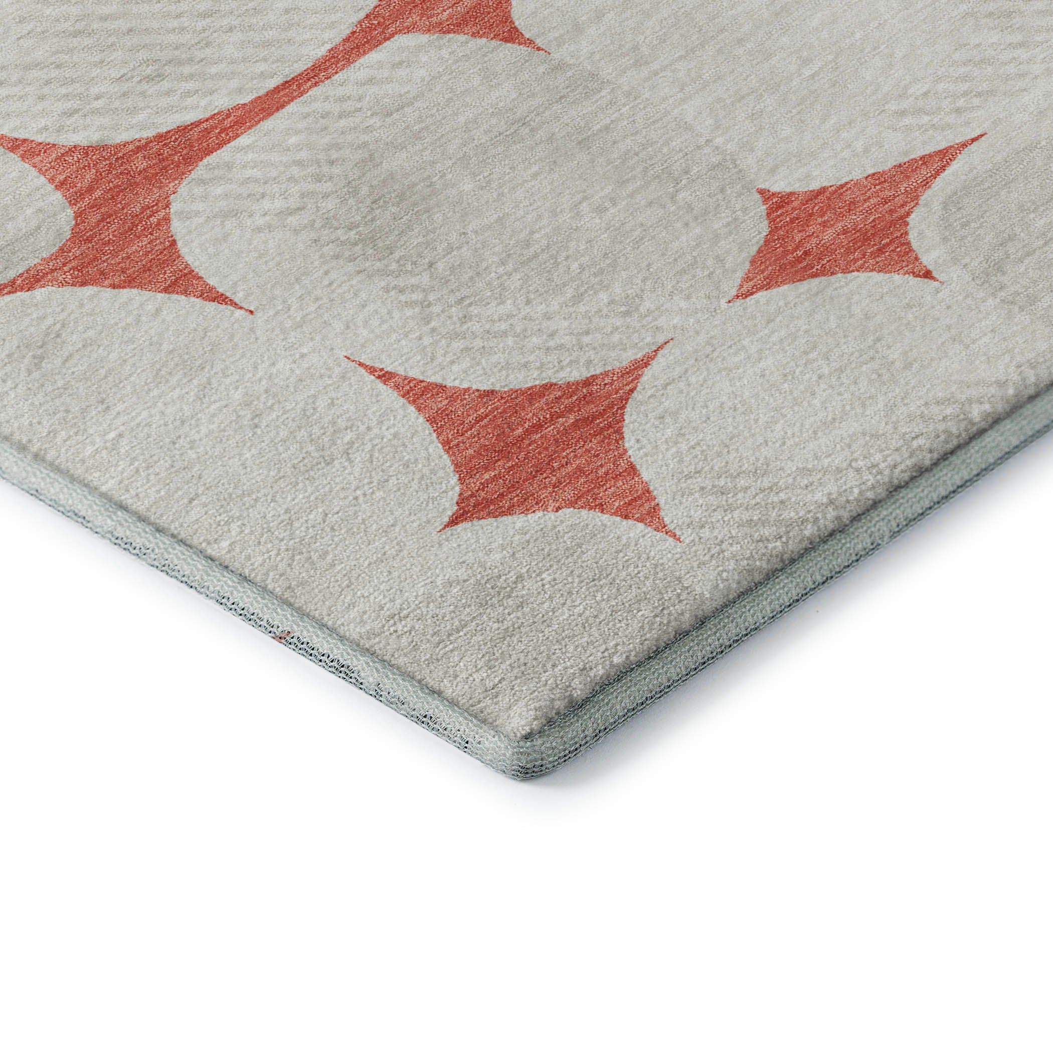 Lima Machine Washable Transitional Salmon Orange Rug 1'8" x 2'6" #shape_Rectangle