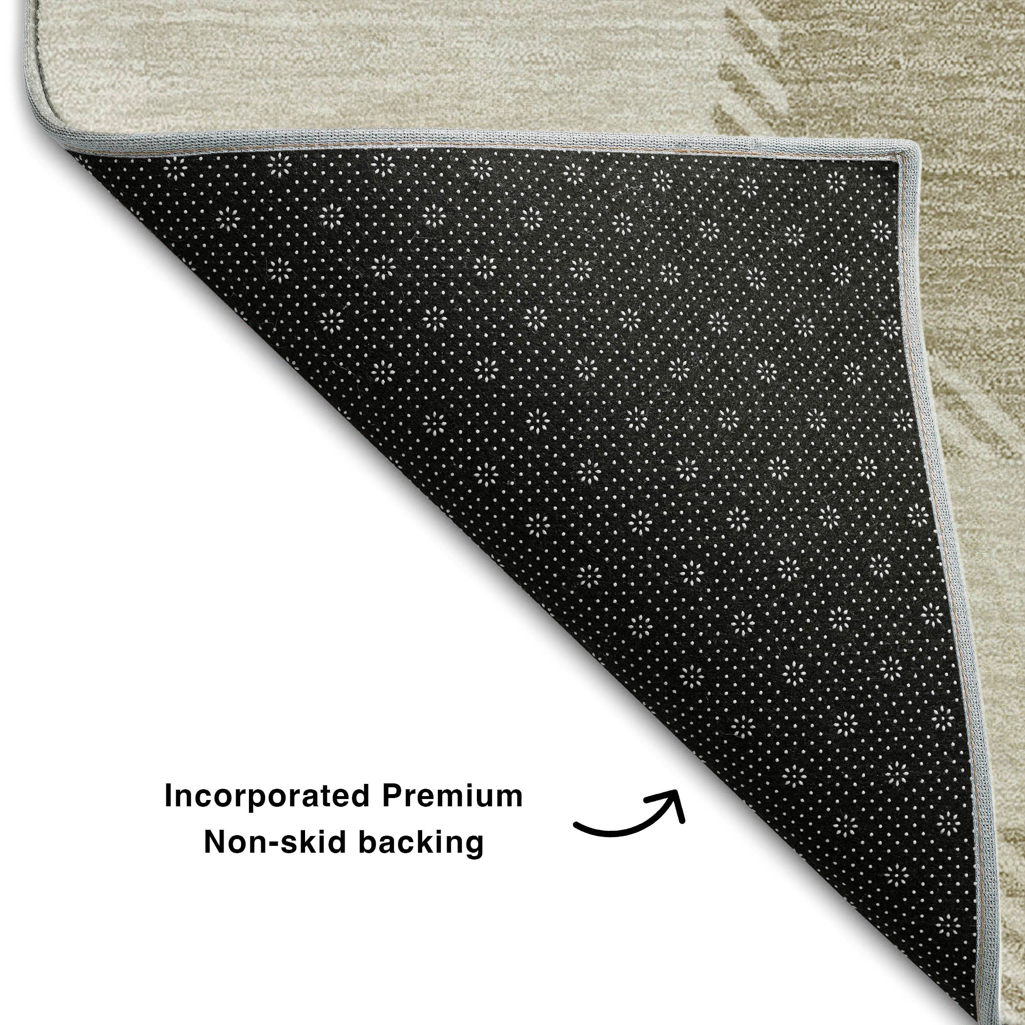 Lima Machine Washable Transitional Taupe Brown Rug 1'8" x 2'6" #shape_Rectangle