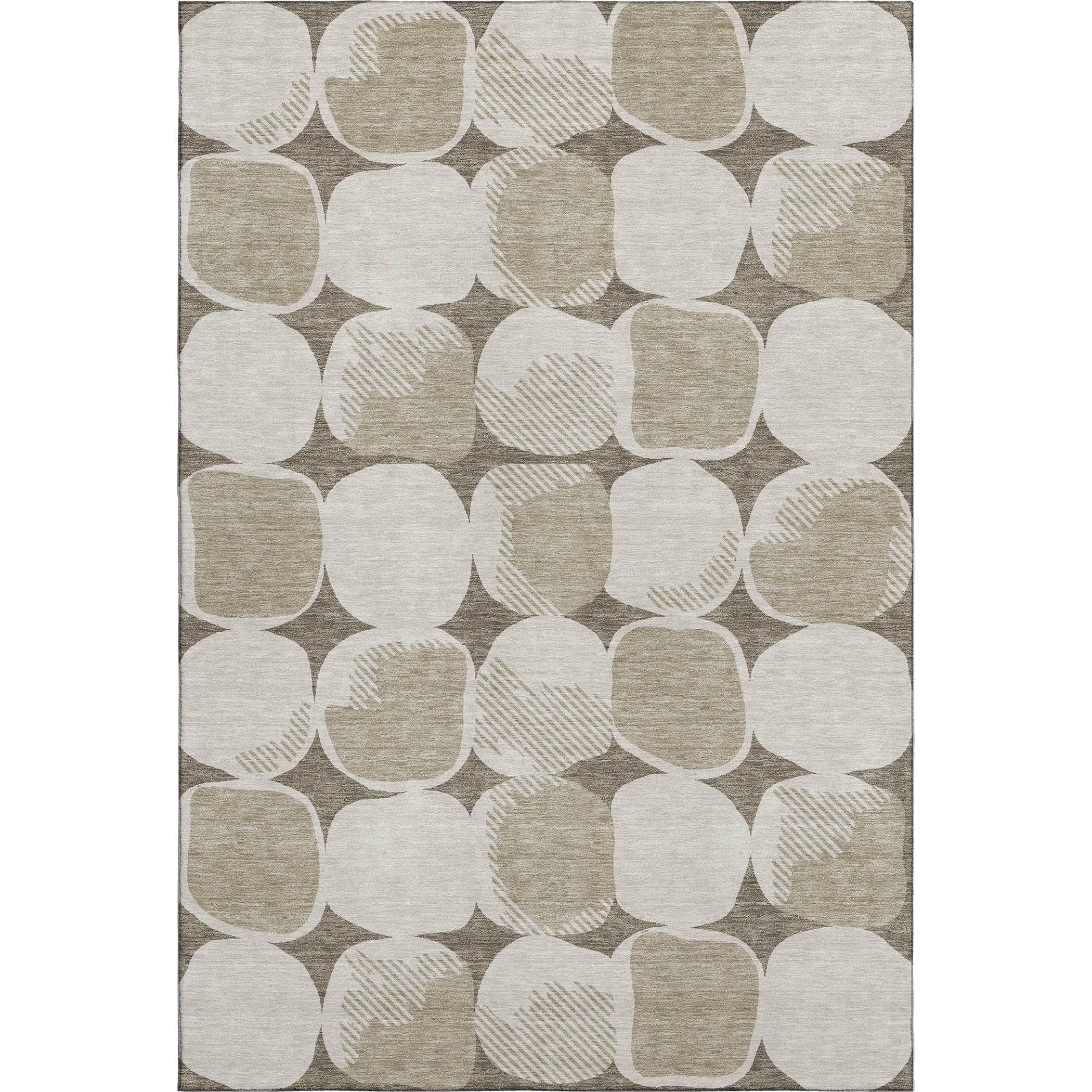 Lima Machine Washable Transitional Taupe Brown Rug 2'6" x 3'10" #shape_Rectangle