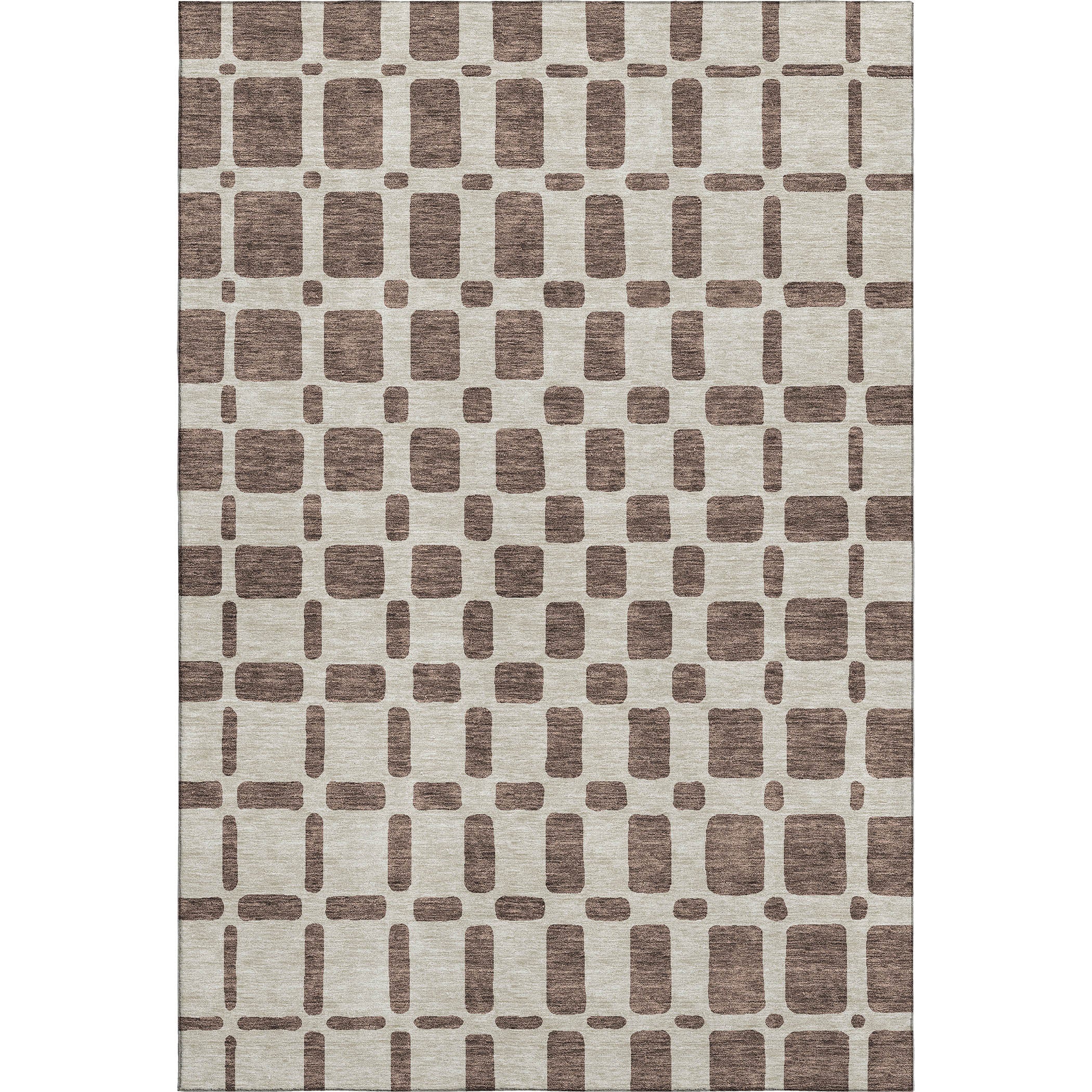 Athens Machine Washable Transitional Brown Rug 2'6" x 3'10" #shape_Rectangle