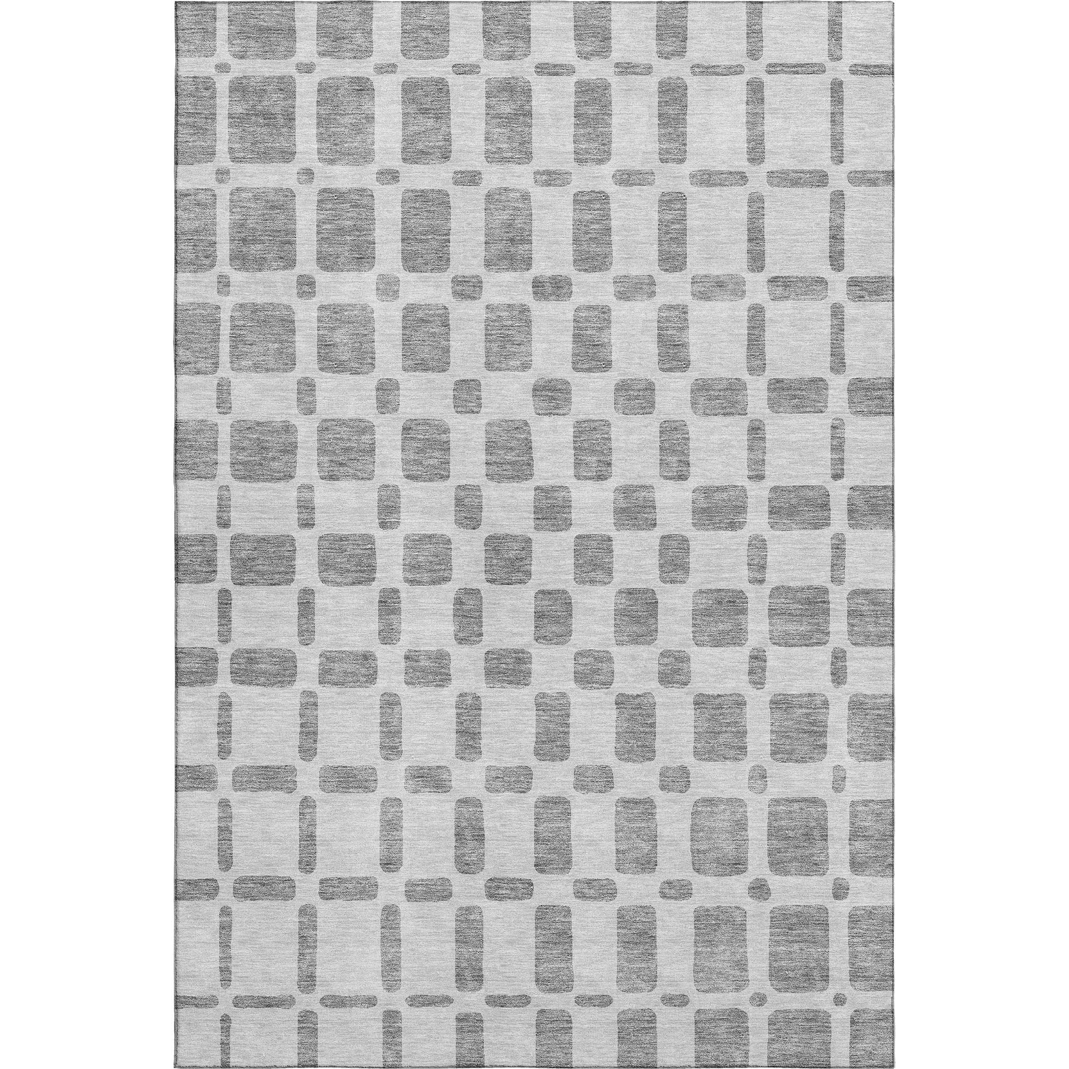 Athens Machine Washable Transitional Gray Rug 2'6" x 3'10" #shape_Rectangle