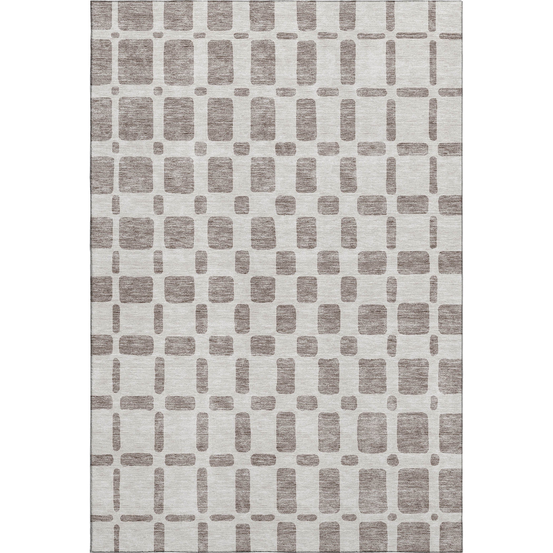Athens Machine Washable Transitional Taupe Brown Rug 2'6" x 3'10" #shape_Rectangle