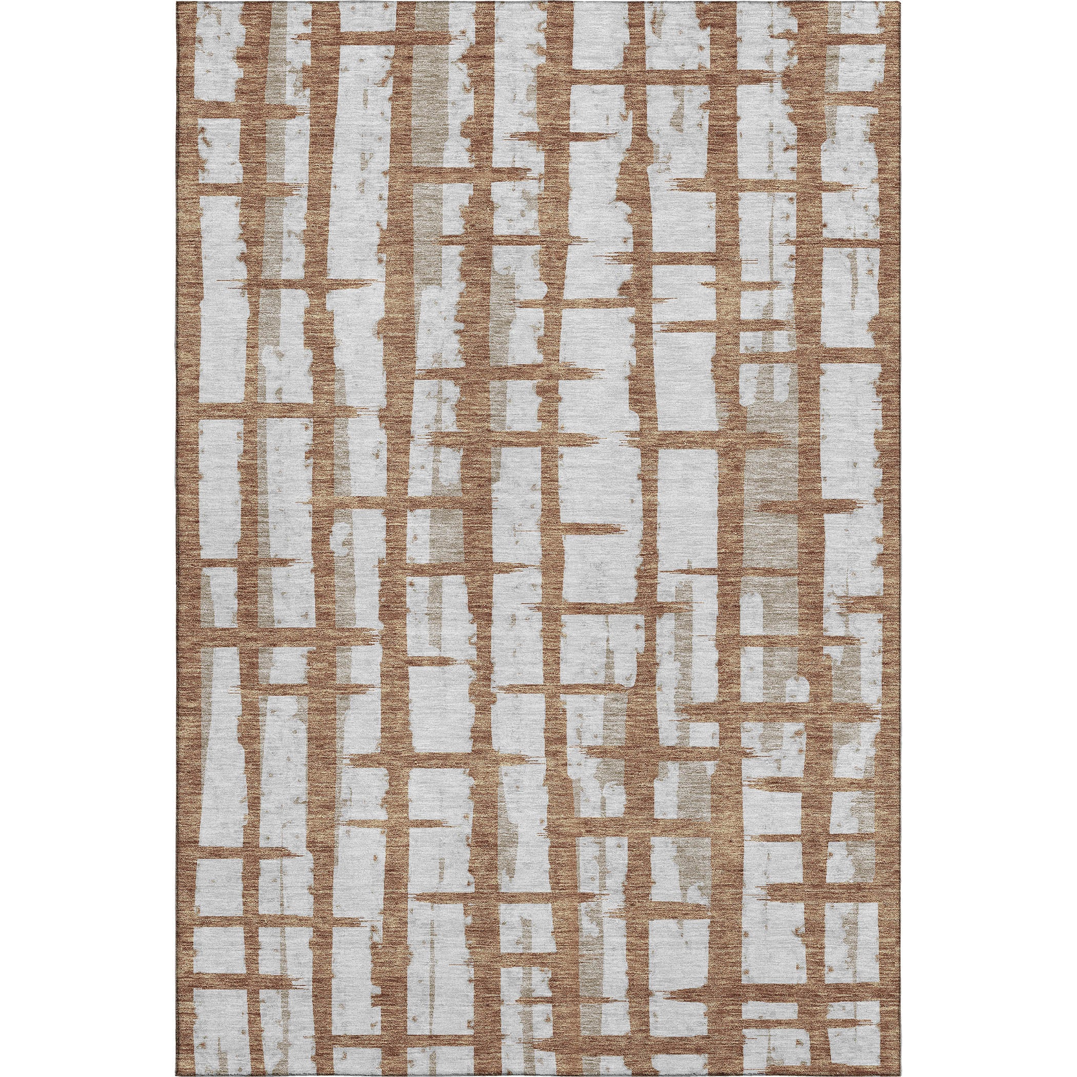 Siena Machine Washable Transitional Paprika Orange Rug 2'6" x 3'10" #shape_Rectangle