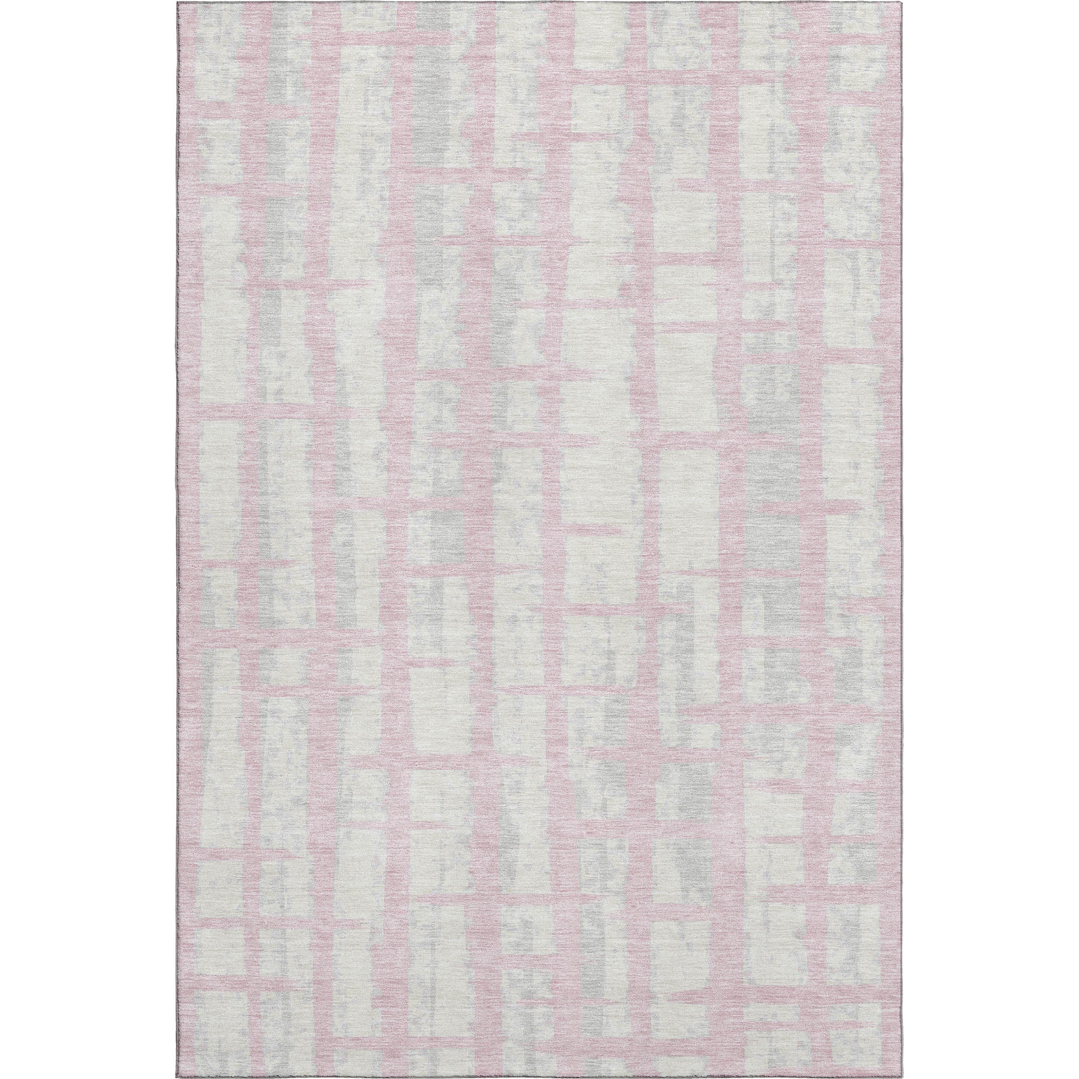 Siena Machine Washable Transitional Pink Rug 2'6" x 3'10" #shape_Rectangle