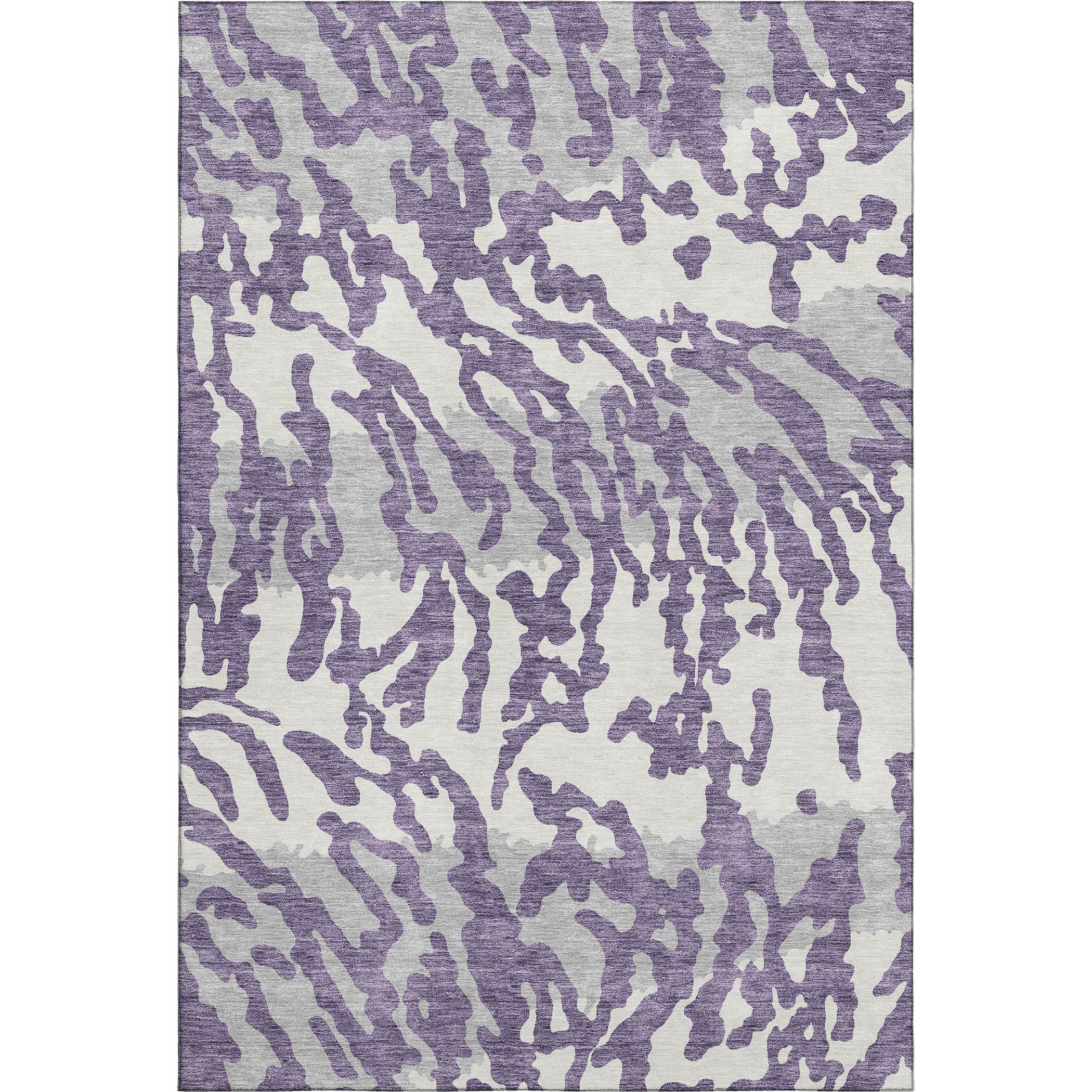 Baku Machine Washable Transitional Purple Rug 2'6" x 3'10" #shape_Rectangle