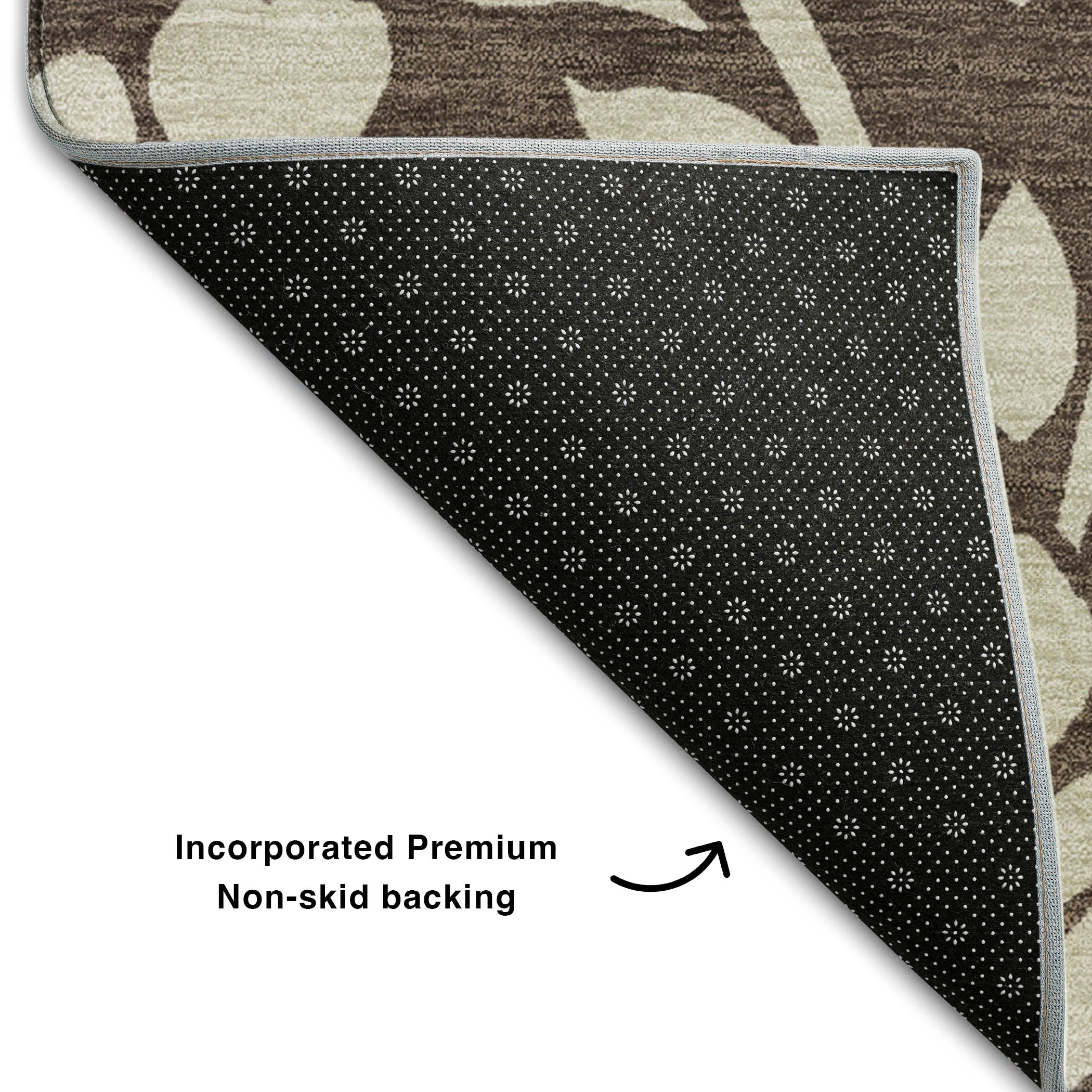 Montevideo Machine Washable Transitional Chocolate Brown Rug 1'8" x 2'6" #shape_Rectangle