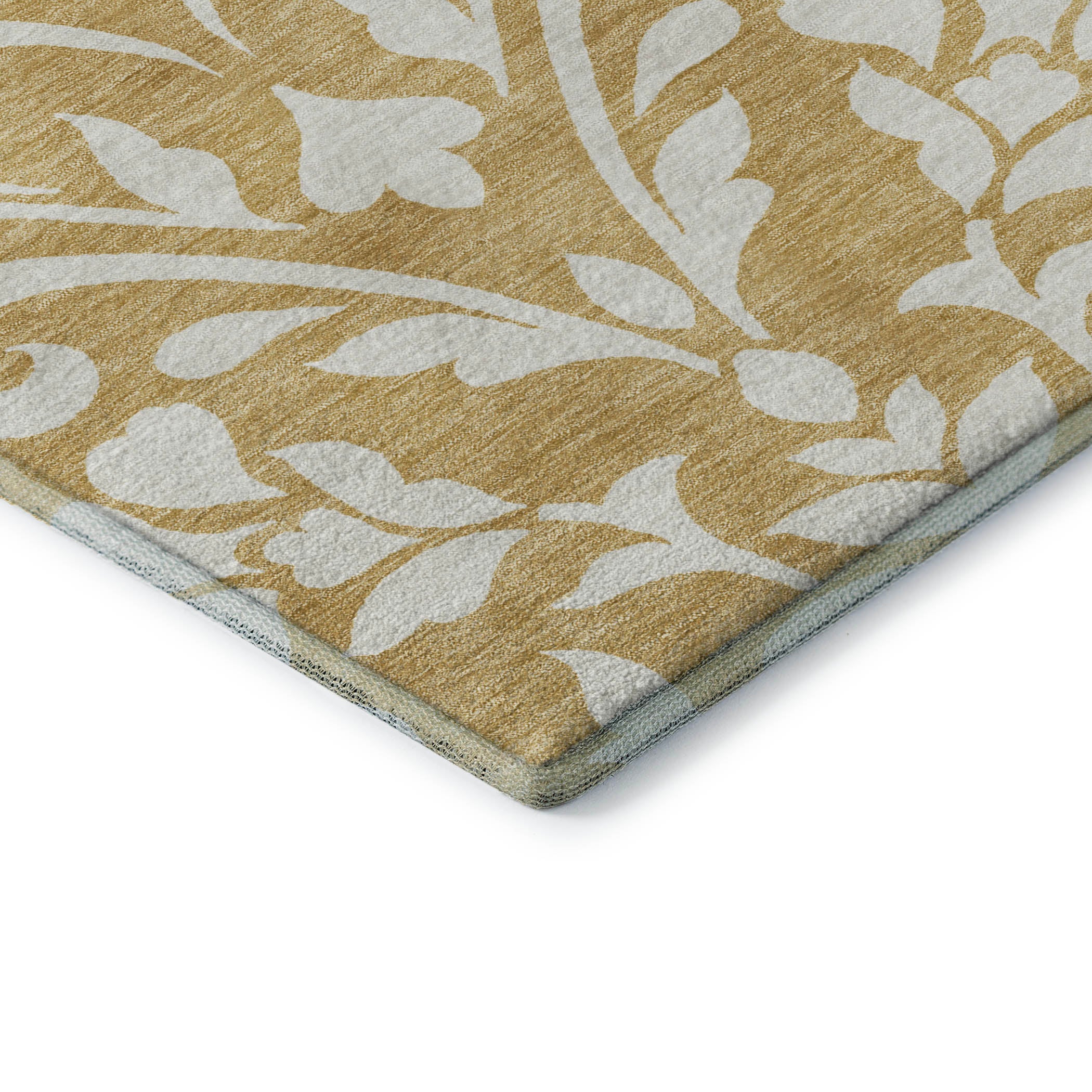 Montevideo Machine Washable Transitional Gold Rug 1'8" x 2'6" #shape_Rectangle
