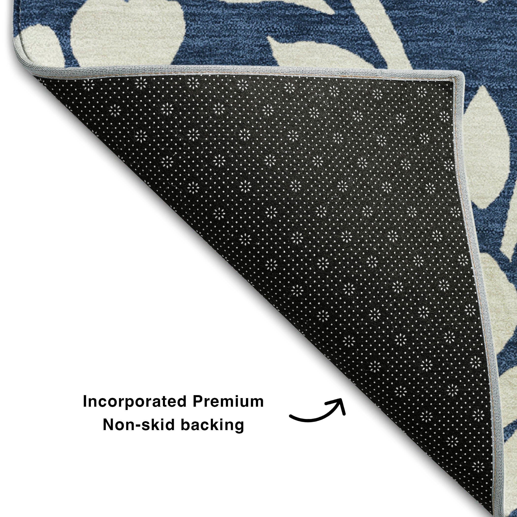 Montevideo Machine Washable Transitional Navy Blue Rug 1'8" x 2'6" #shape_Rectangle