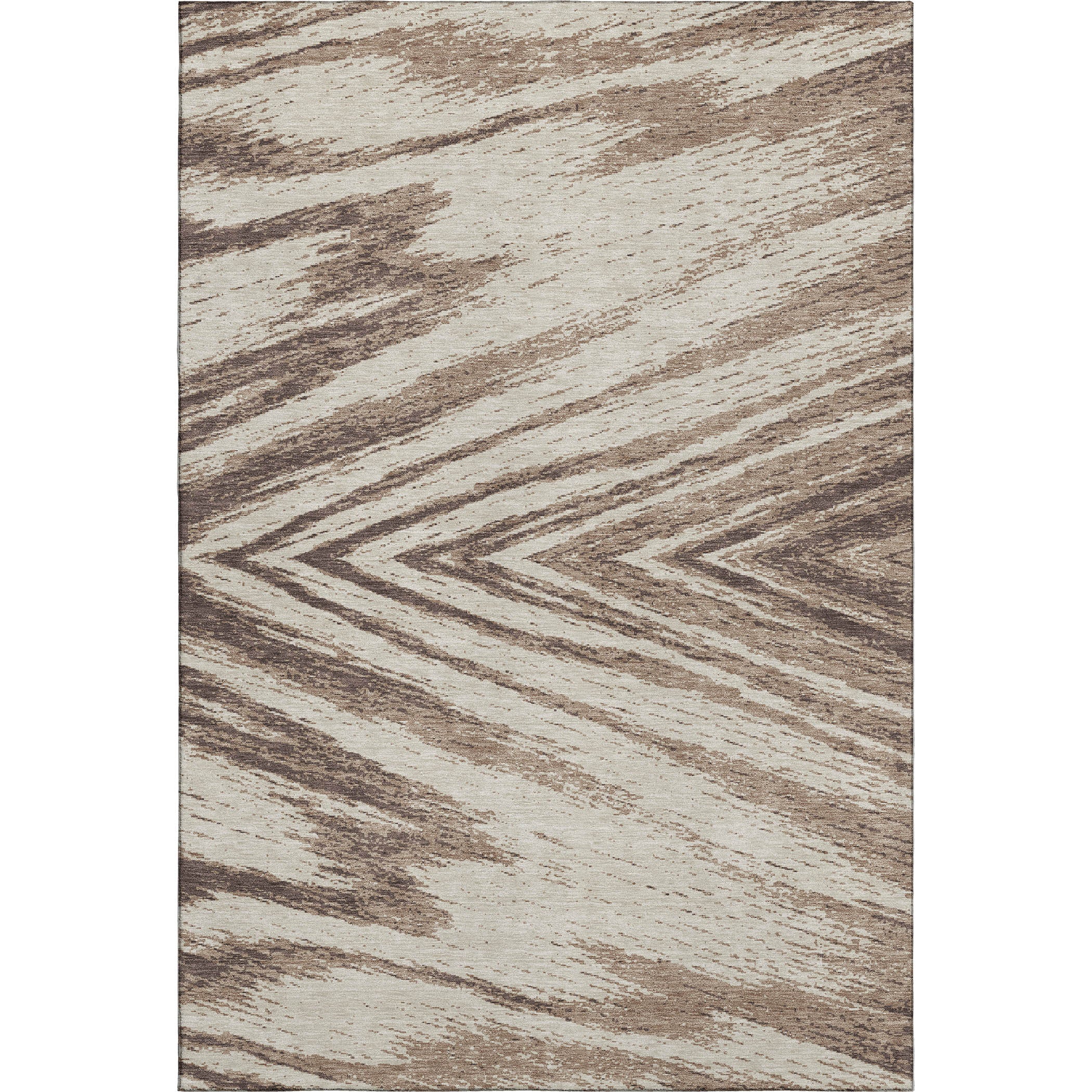 Bern Machine Washable Transitional Brown Rug 2'6" x 3'10" #shape_Rectangle