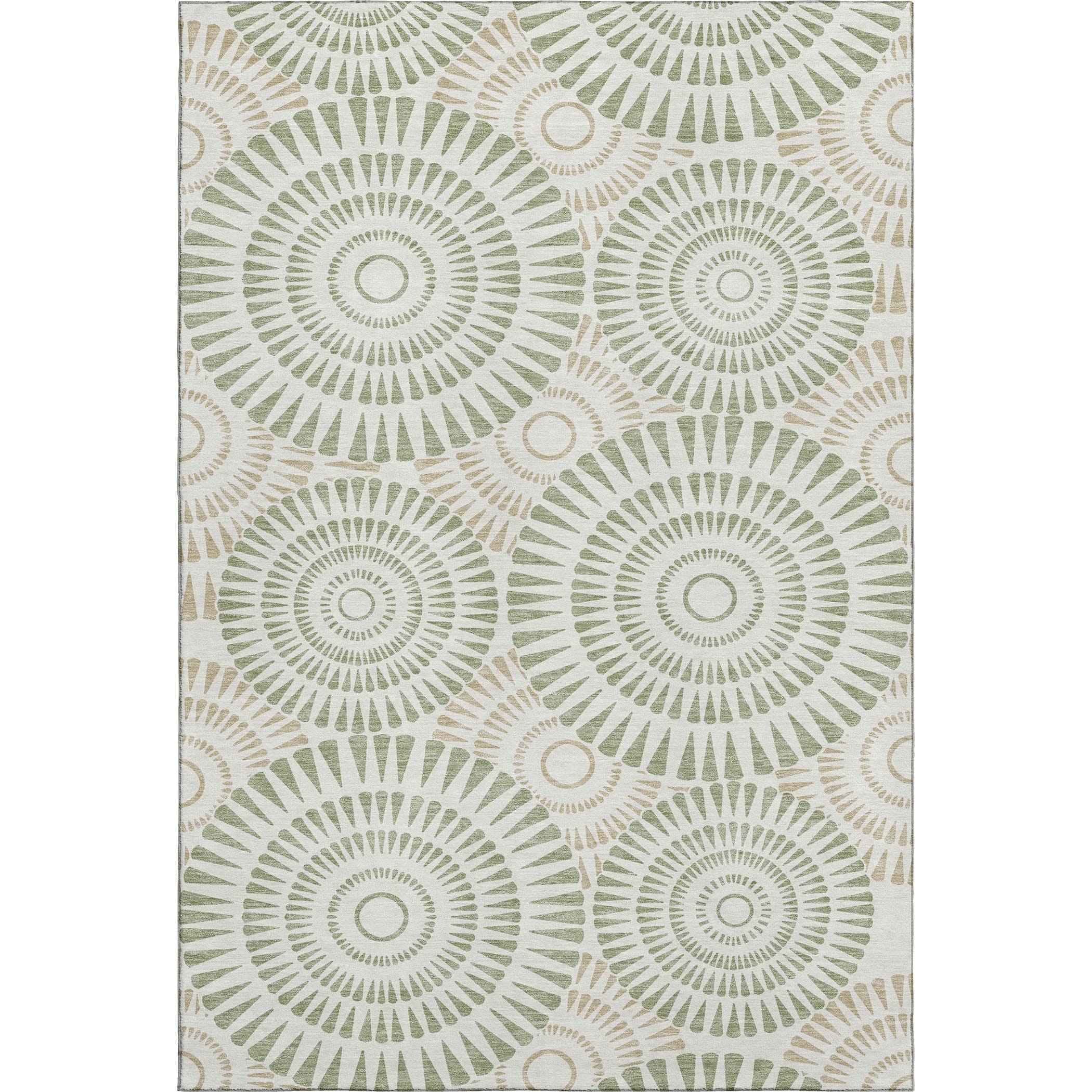 Oslo Machine Washable Transitional Aloe Green Rug 2'6" x 3'10" #shape_Rectangle
