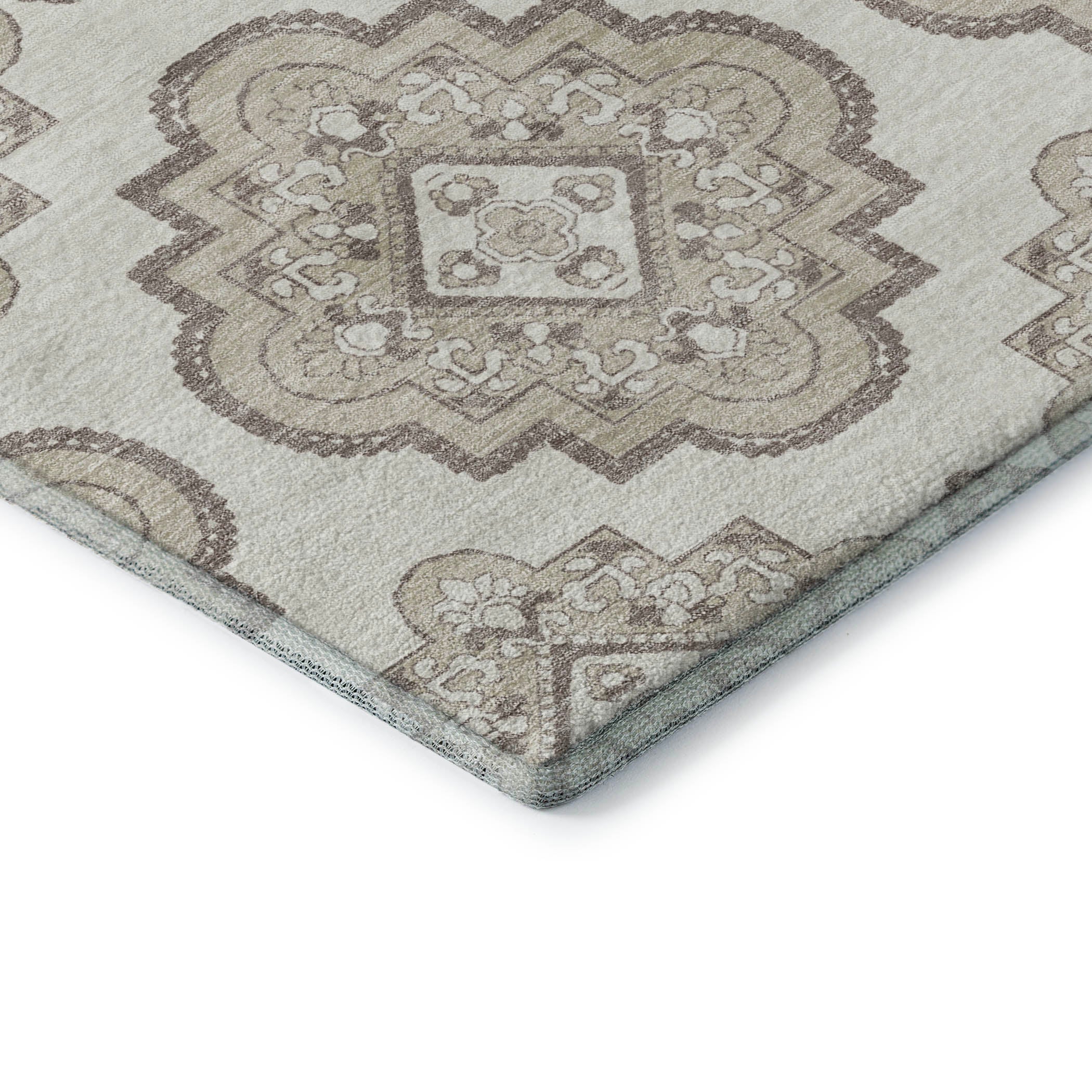 Vienna Machine Washable Transitional Ivory Rug 1'8" x 2'6" #shape_Rectangle