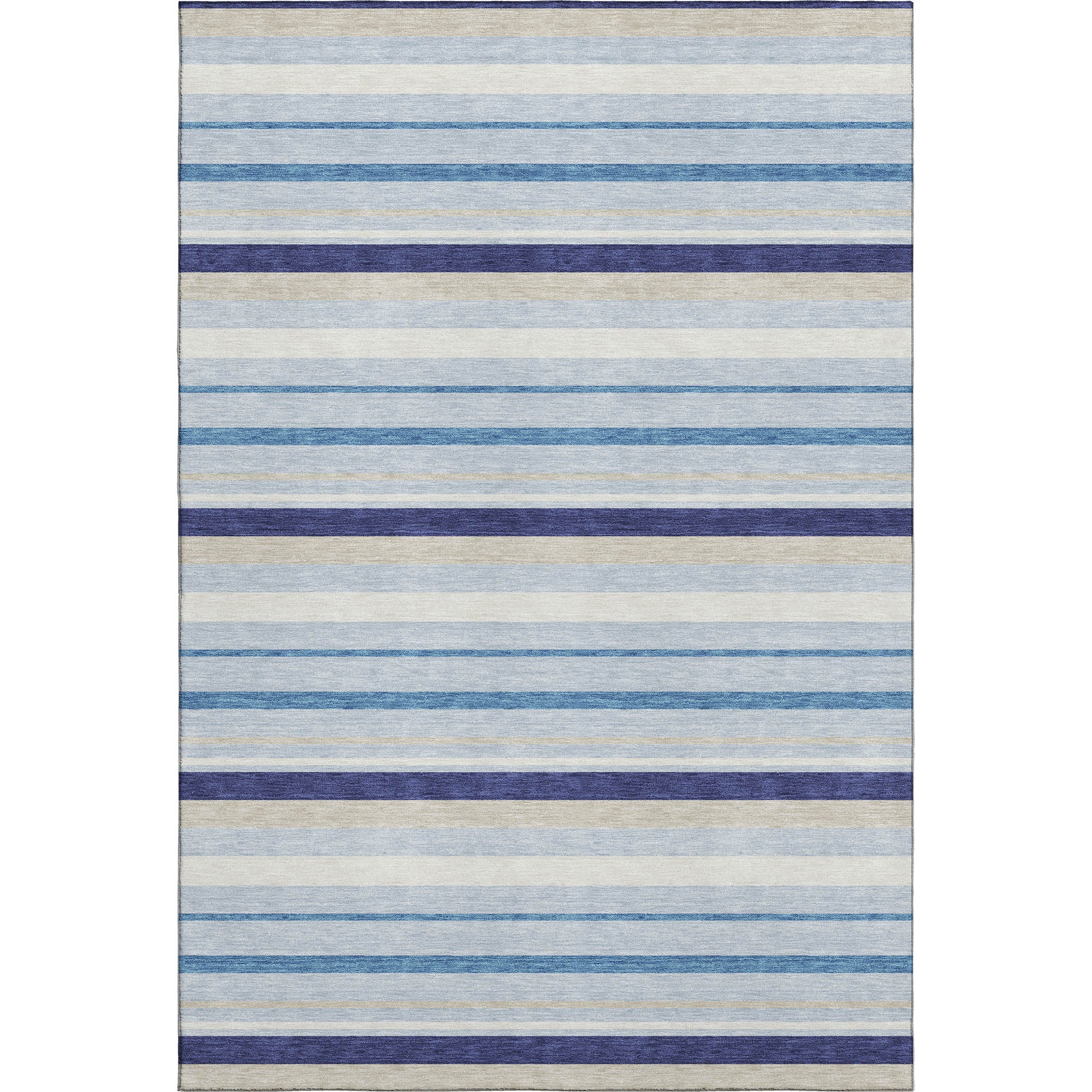 Bangkok Machine Washable Transitional Blue Rug 2'6" x 3'10" #shape_Rectangle
