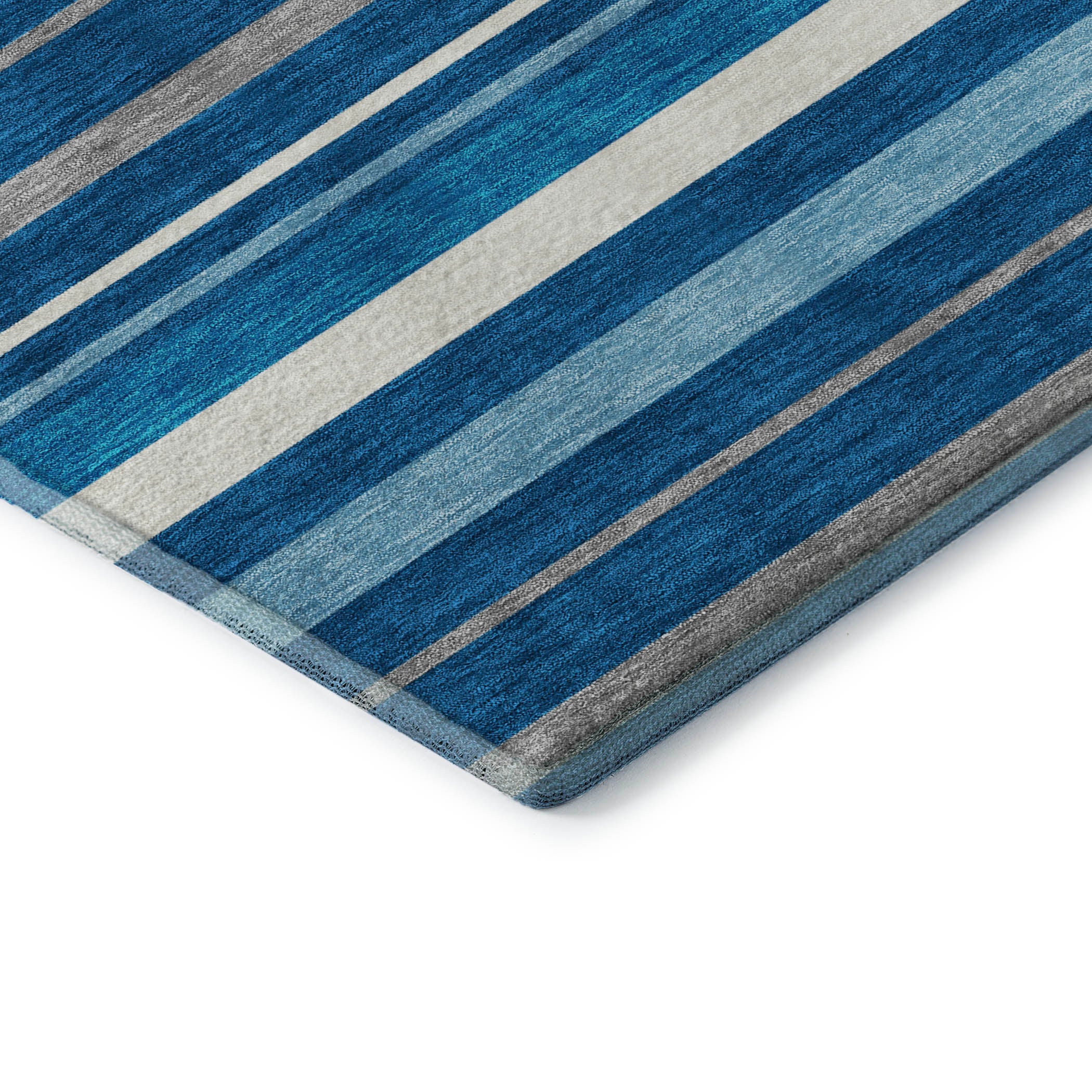 Bangkok Machine Washable Transitional Denim Blue Rug 1'8" x 2'6" #shape_Rectangle