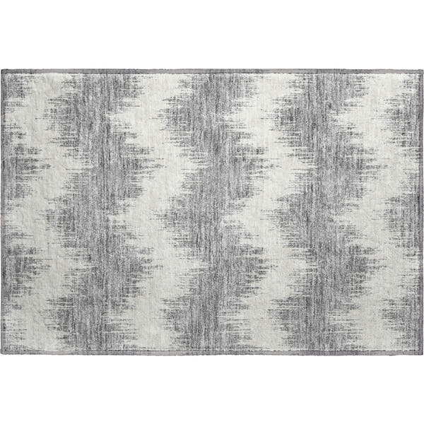 Bruges Machine Washable Transitional Gray Rug 1'8" x 2'6"