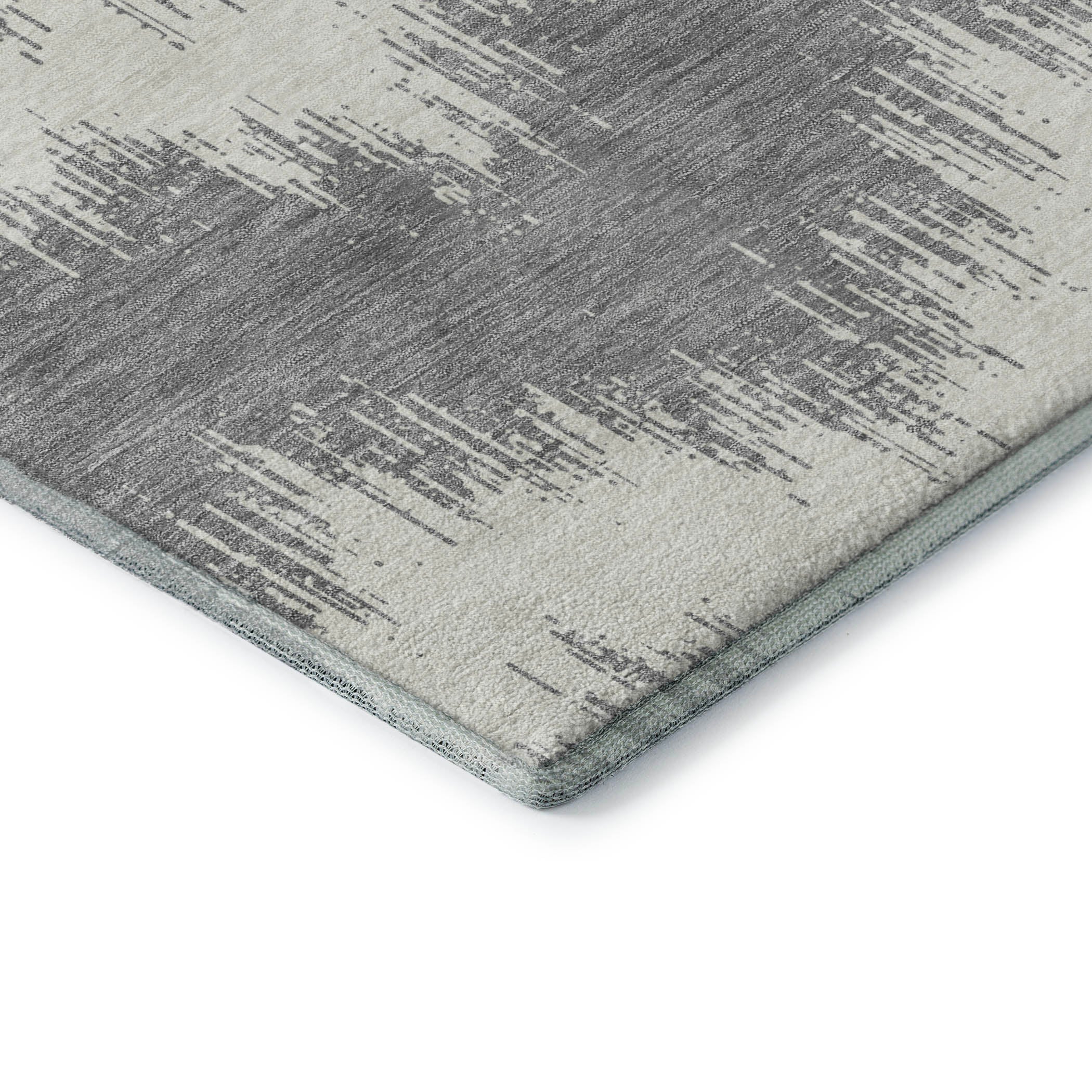 Bruges Machine Washable Transitional Gray Rug 1'8" x 2'6" #shape_Rectangle