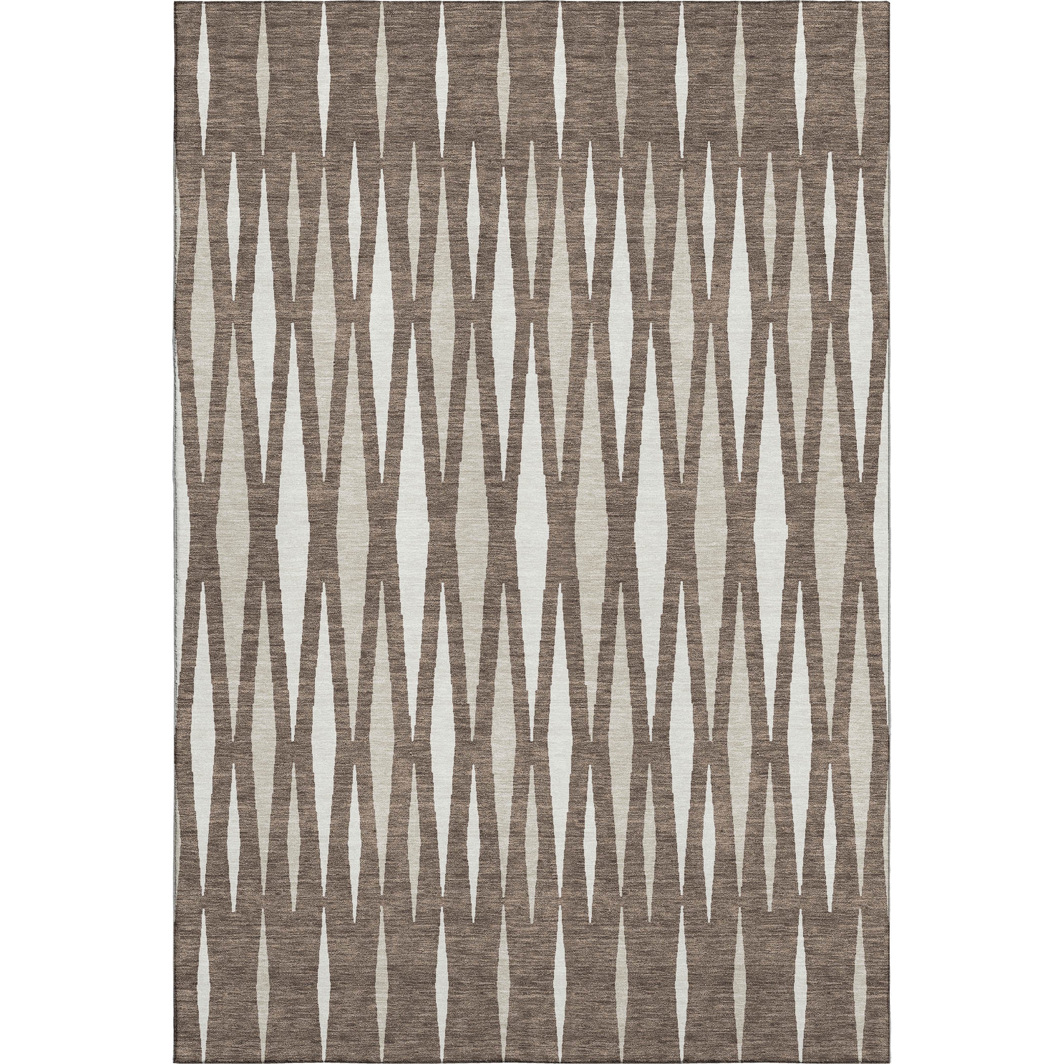 Zanzibar Machine Washable Transitional Brown Rug 2'6" x 3'10" #shape_Rectangle