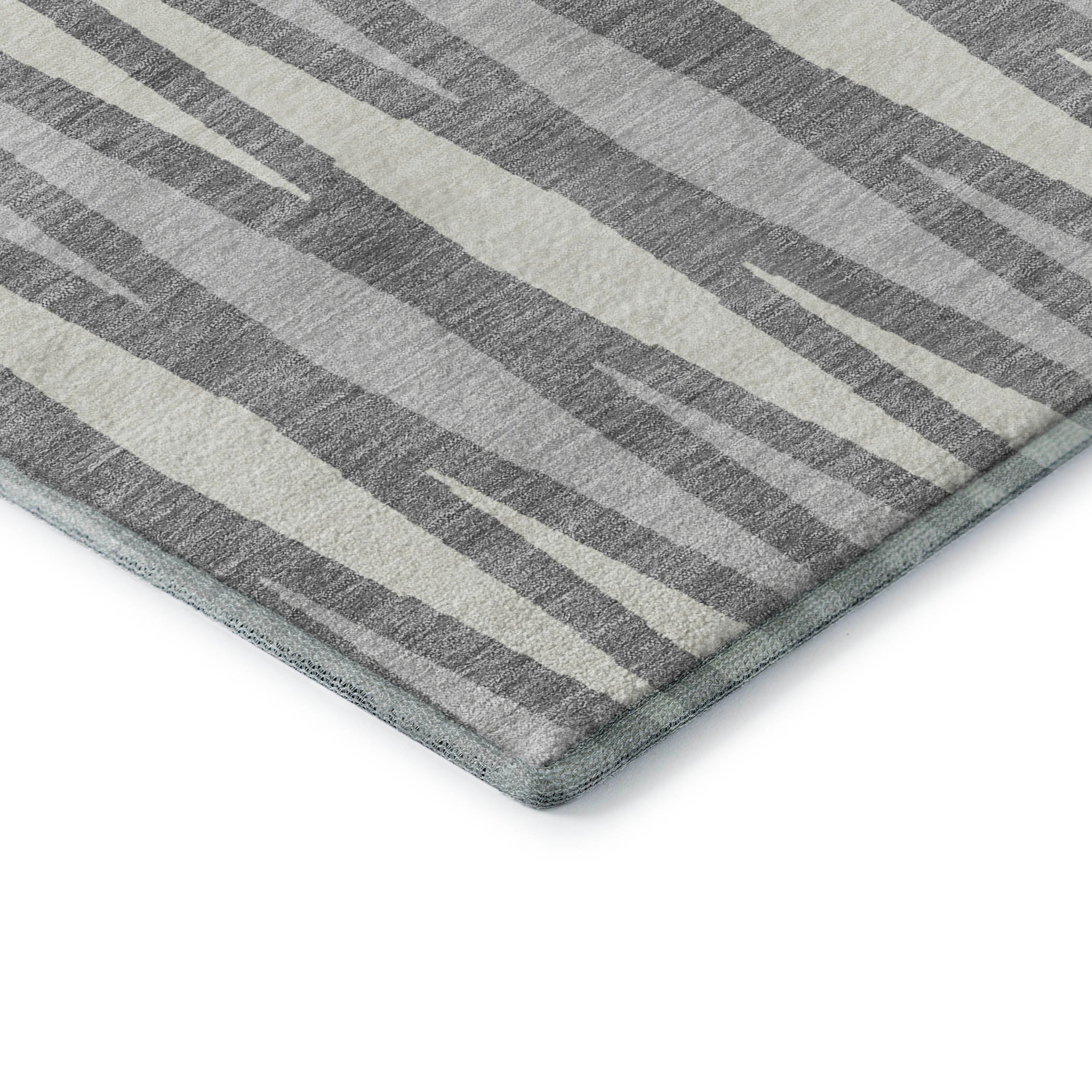 Zanzibar Machine Washable Transitional Gray Rug 1'8" x 2'6" #shape_Rectangle