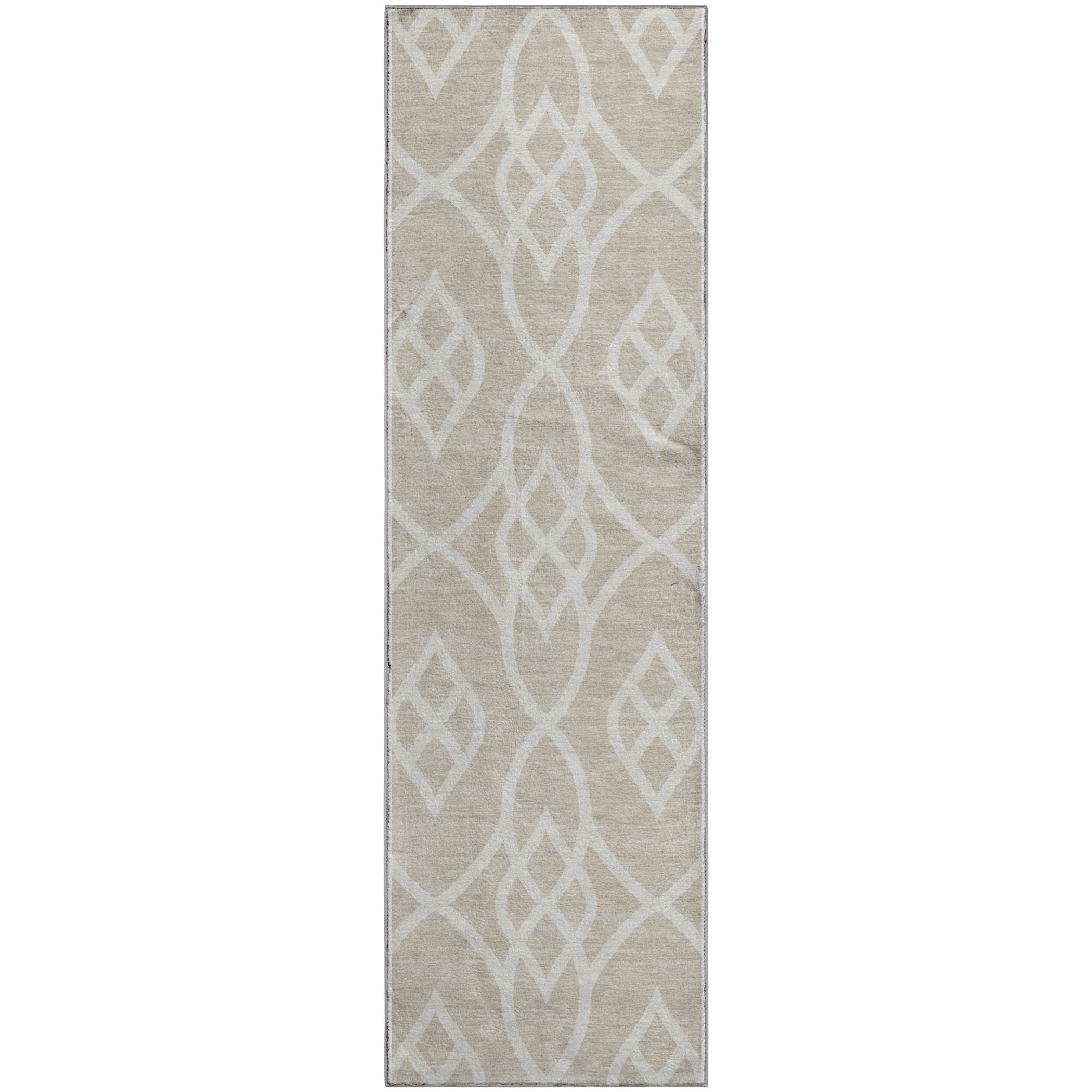 Jaipur Machine Washable Transitional Beige Brown Rug 2'3" x 7'6" #shape_Runner