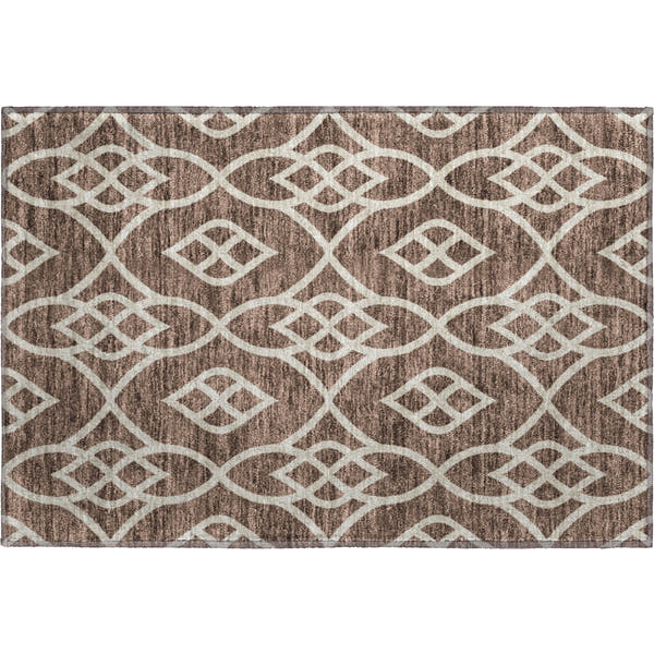 Jaipur Machine Washable Transitional Chocolate Brown Rug 1'8" x 2'6"