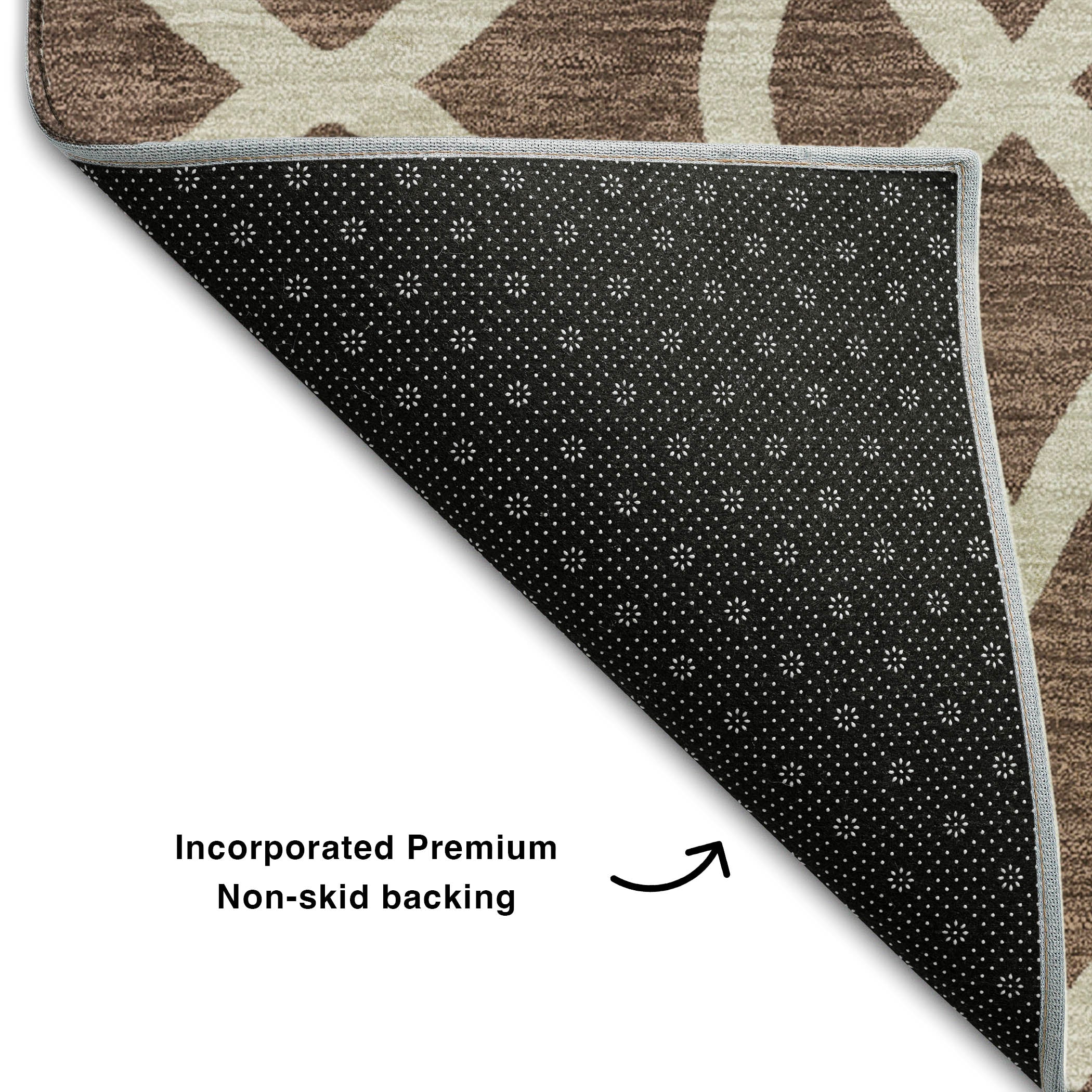 Jaipur Machine Washable Transitional Chocolate Brown Rug 1'8" x 2'6" #shape_Rectangle