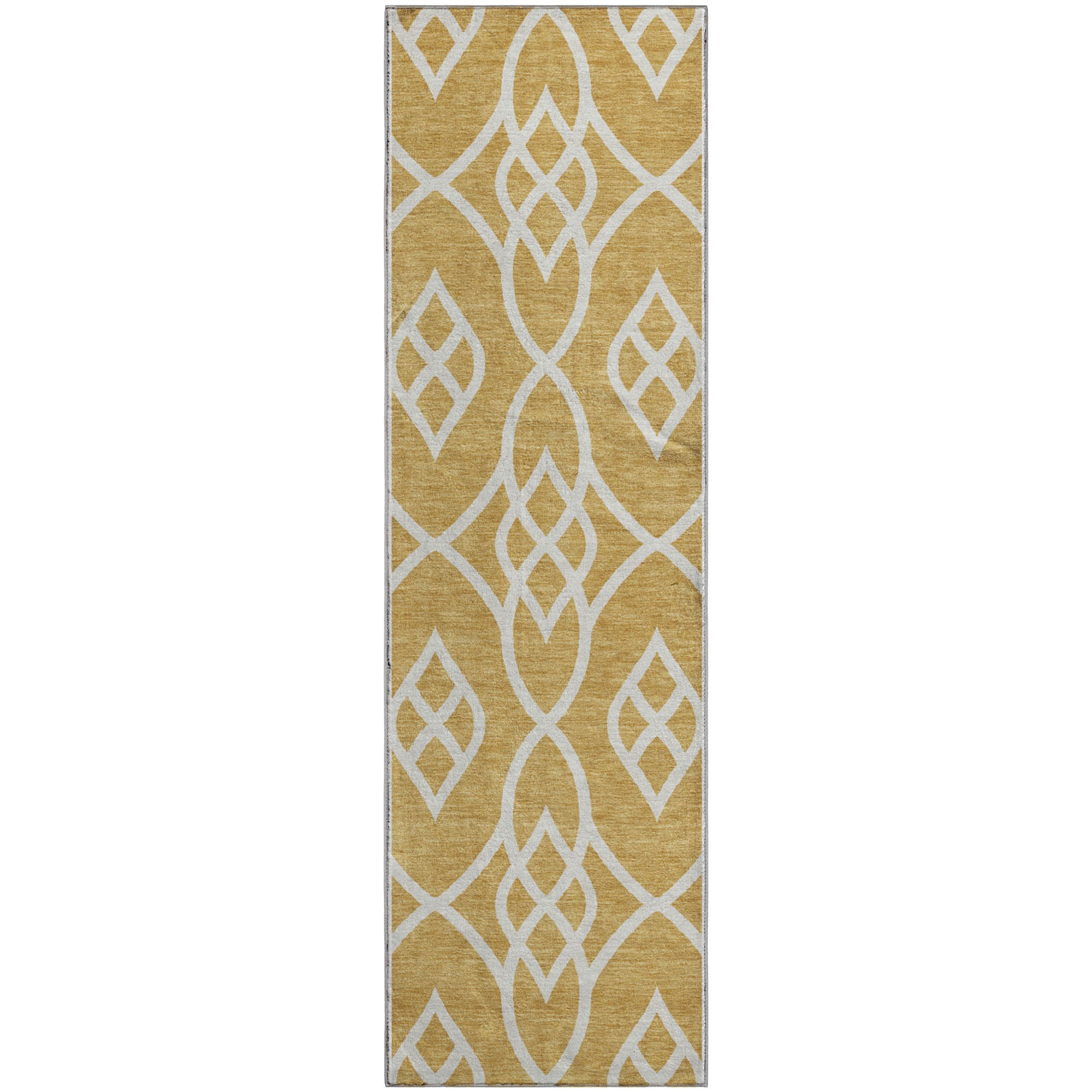 Jaipur Machine Washable Transitional Gold Rug 2'3" x 7'6" #shape_Runner