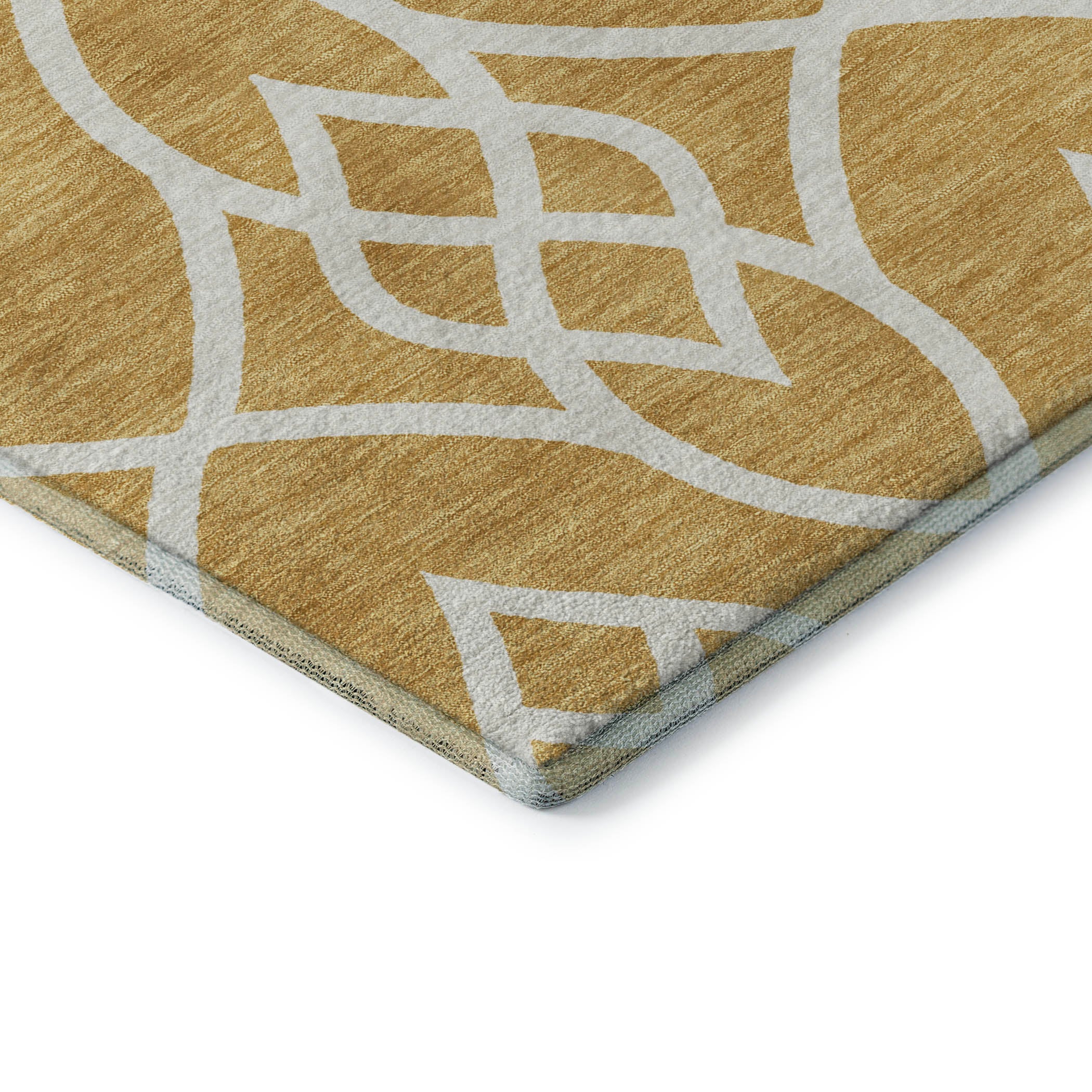 Jaipur Machine Washable Transitional Gold Rug 1'8" x 2'6" #shape_Rectangle
