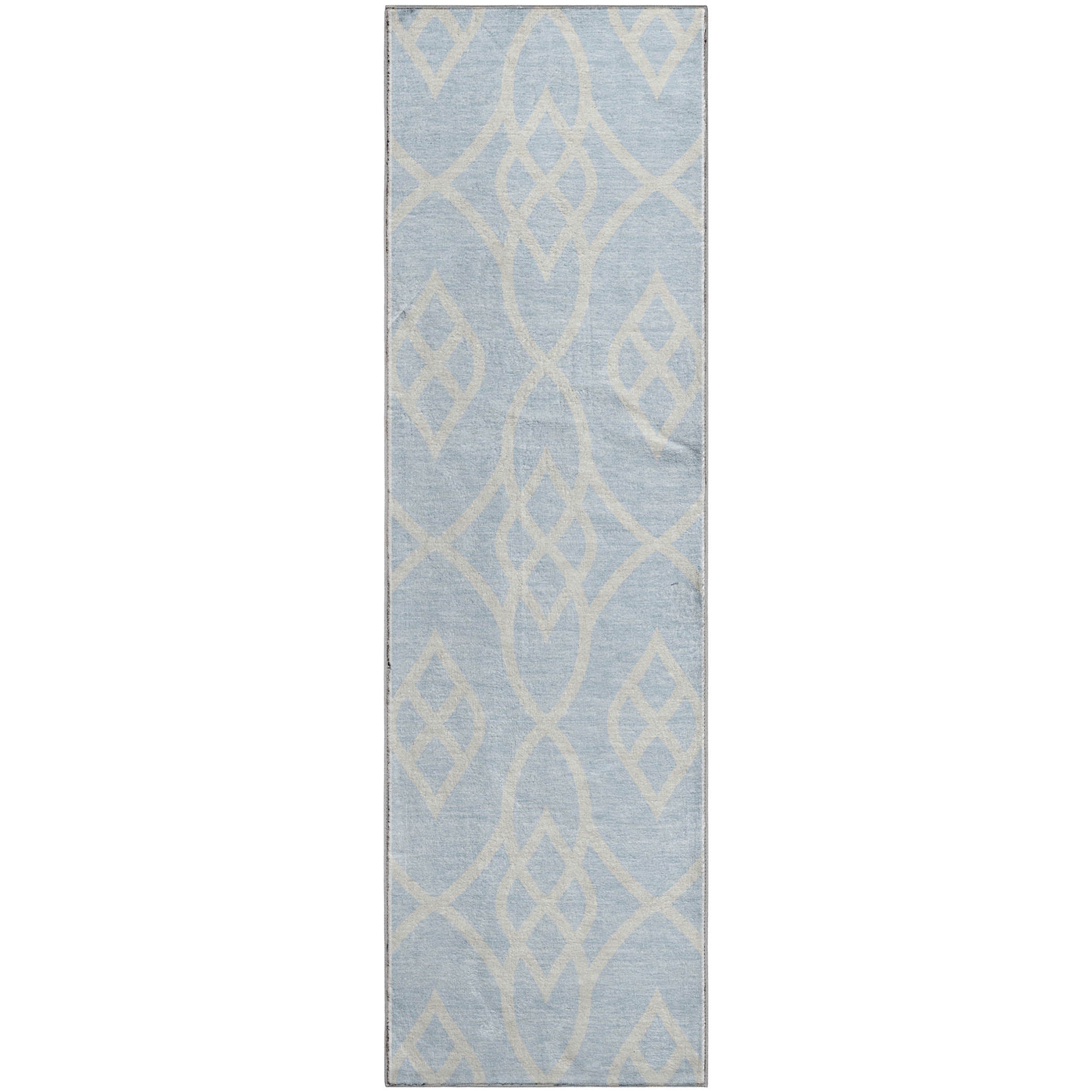 Jaipur Machine Washable Transitional Sky Blue Rug 2'3" x 7'6" #shape_Runner