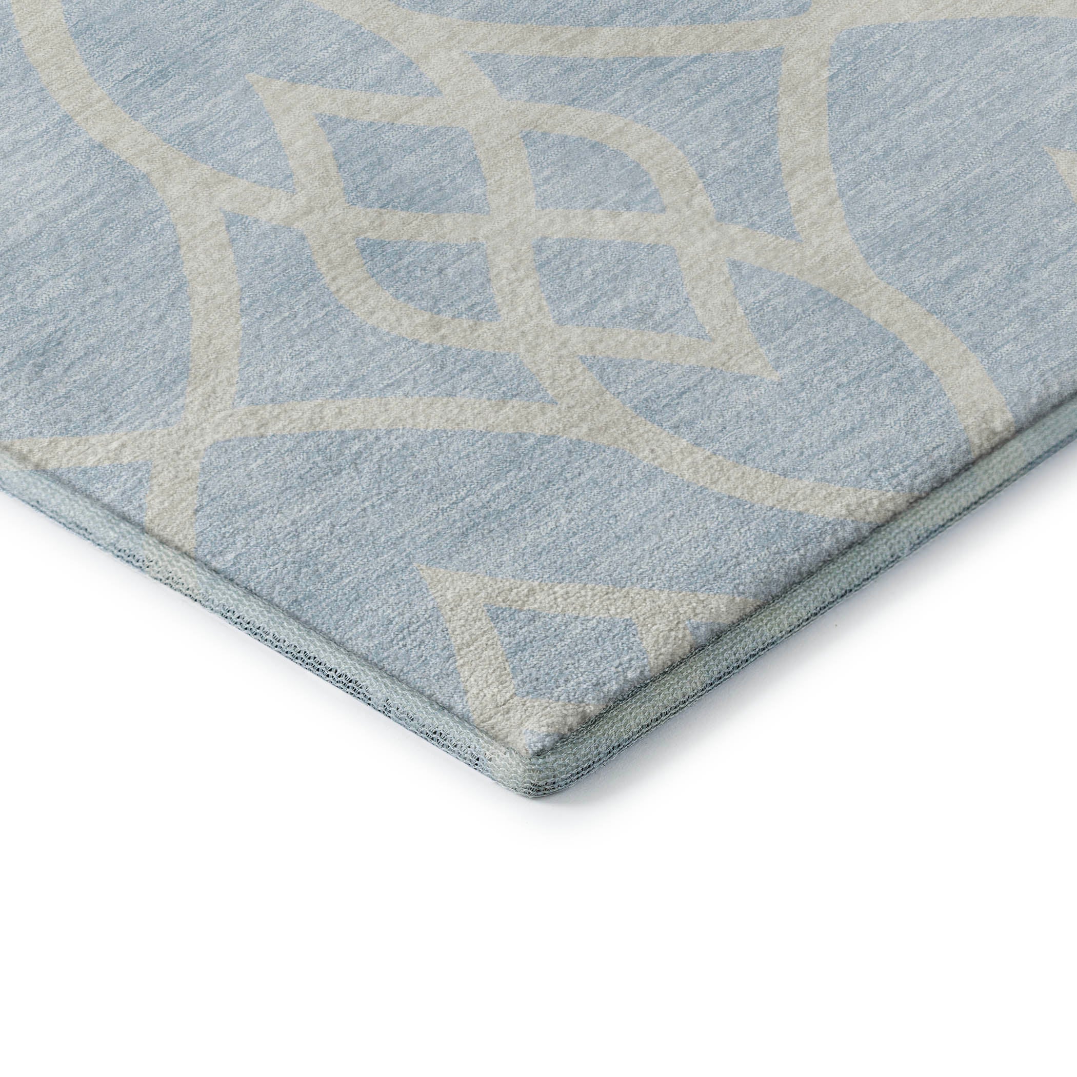 Jaipur Machine Washable Transitional Sky Blue Rug 1'8" x 2'6" #shape_Rectangle