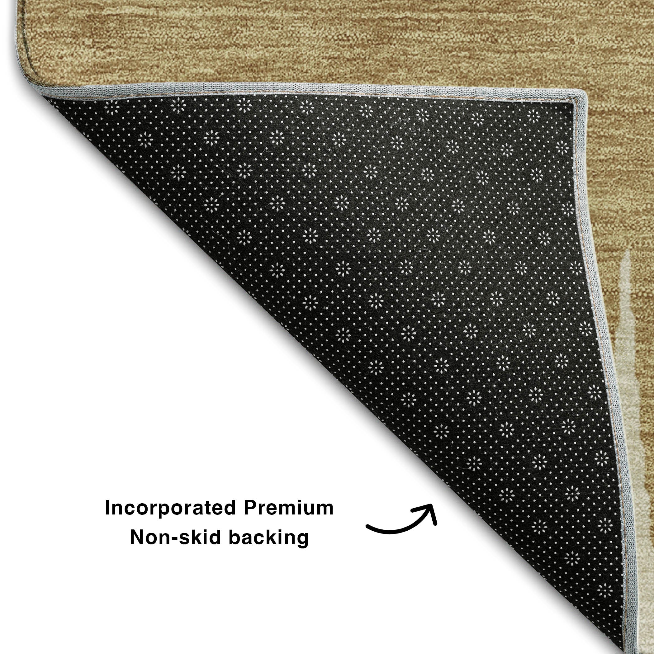 Oaxaca Machine Washable Transitional Charcoal Gray Rug 1'8" x 2'6" #shape_Rectangle