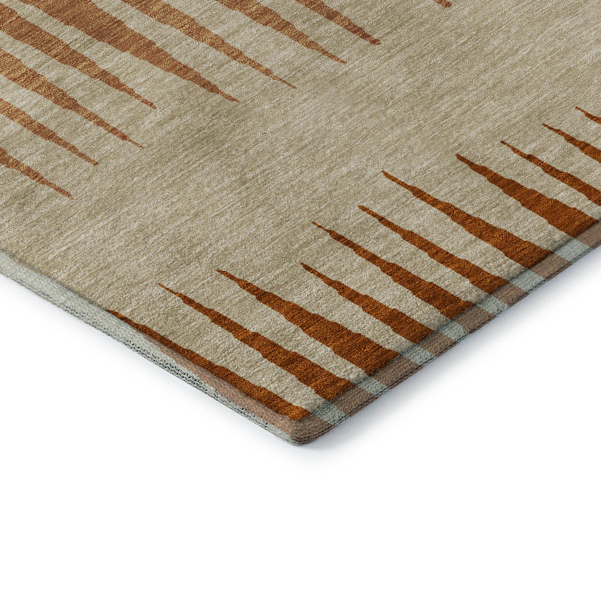 Oaxaca Machine Washable Transitional Copper Orange Rug 1'8" x 2'6" #shape_Rectangle