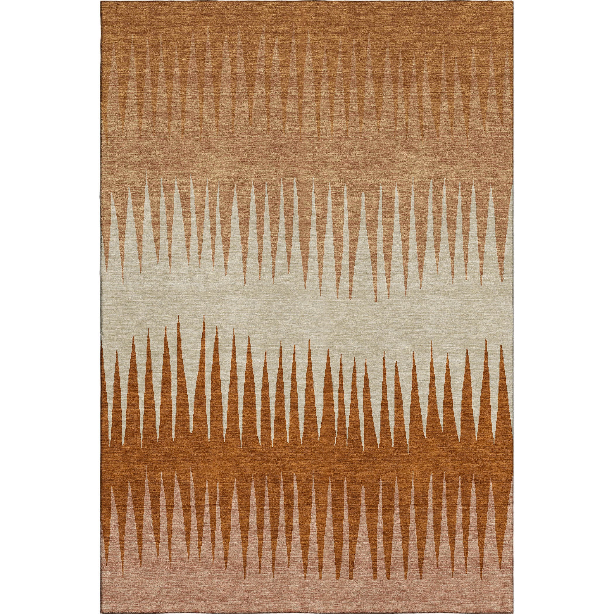 Oaxaca Machine Washable Transitional Copper Orange Rug 2'6" x 3'10" #shape_Rectangle