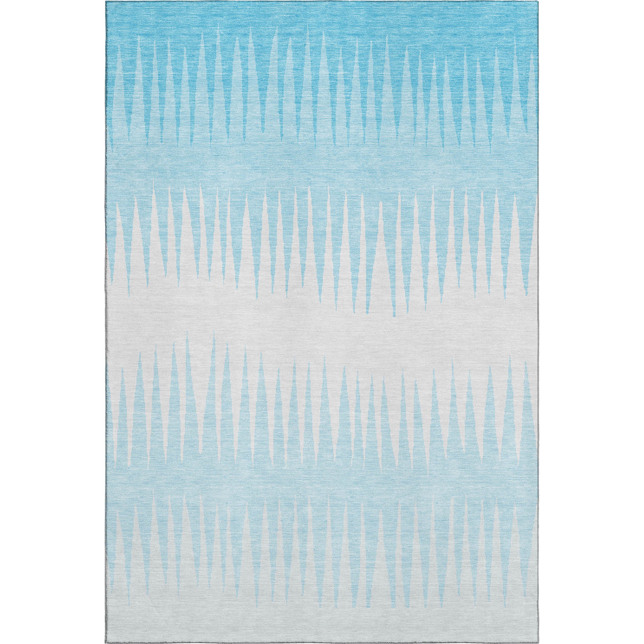 Oaxaca Machine Washable Transitional Sky Blue Rug 2'6" x 3'10" #shape_Rectangle