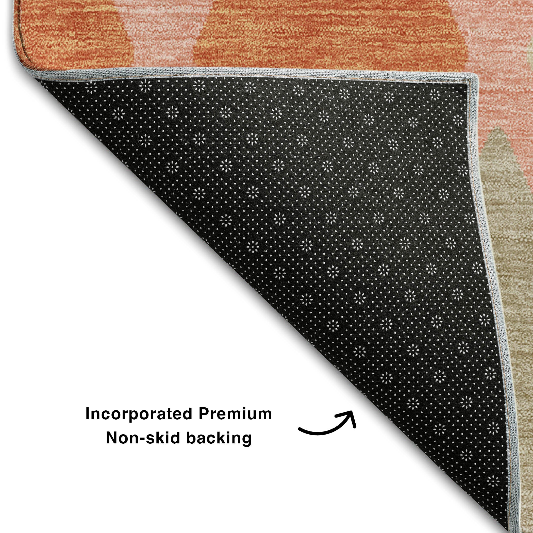 Queenstown Machine Washable Transitional Pink Rug 1'8" x 2'6" #shape_Rectangle