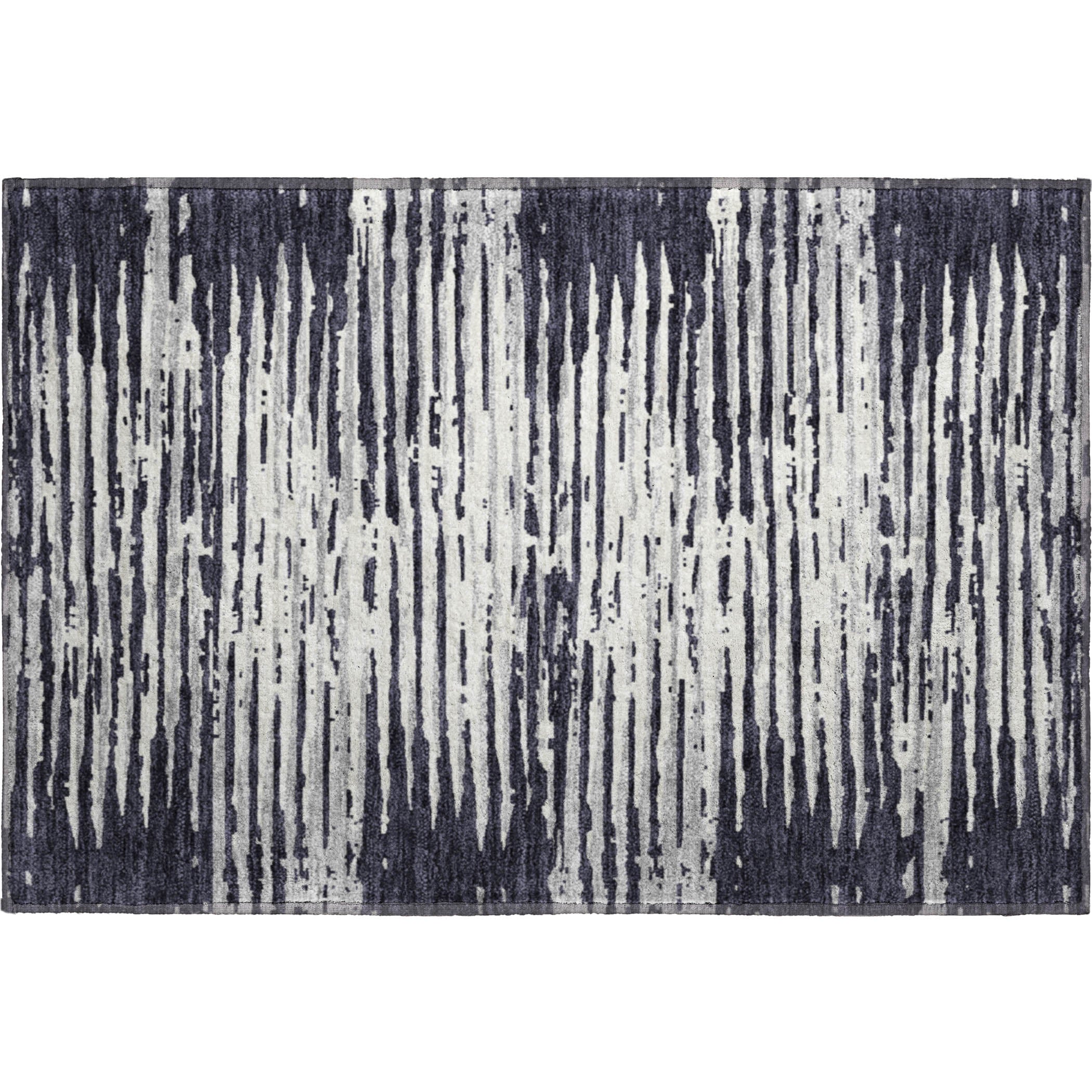 Chiang Mai Machine Washable Transitional Black Rug 1'8" x 2'6" #shape_Rectangle