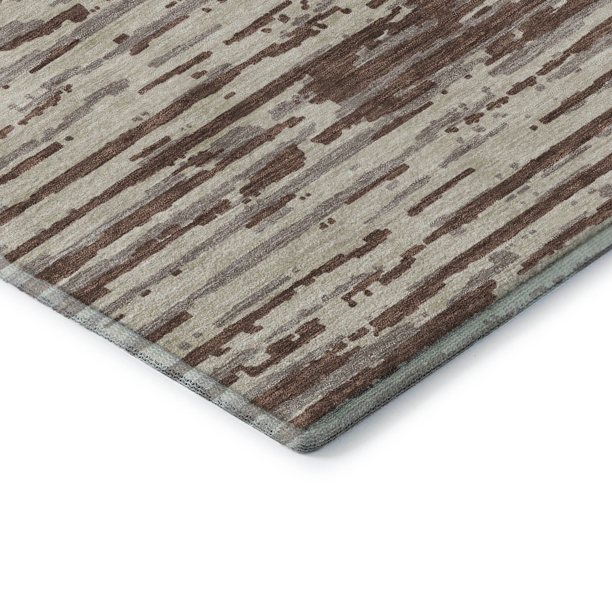 Chiang Mai Machine Washable Transitional Brown Rug 1'8" x 2'6" #shape_Rectangle
