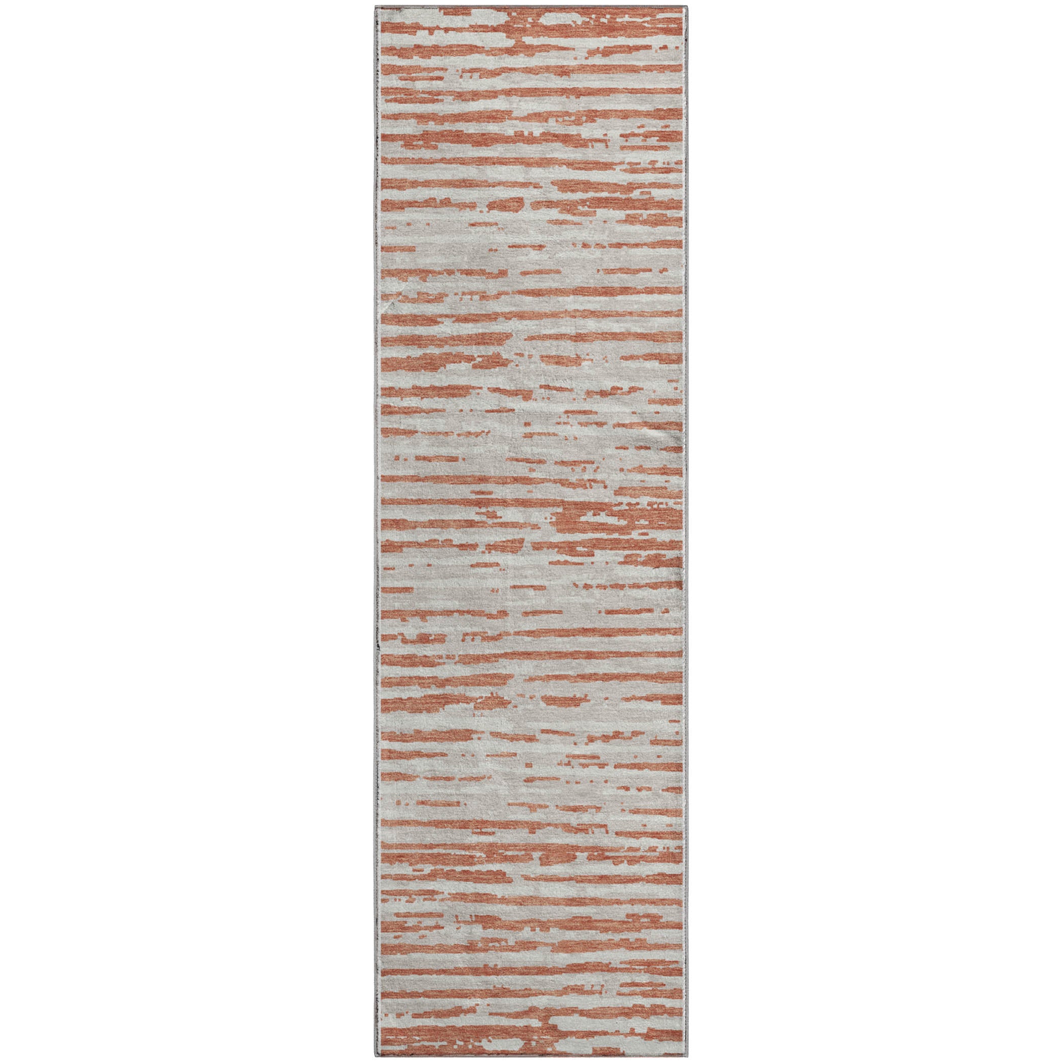Chiang Mai Machine Washable Transitional Coral Orange Rug 2'3" x 7'6" #shape_Runner
