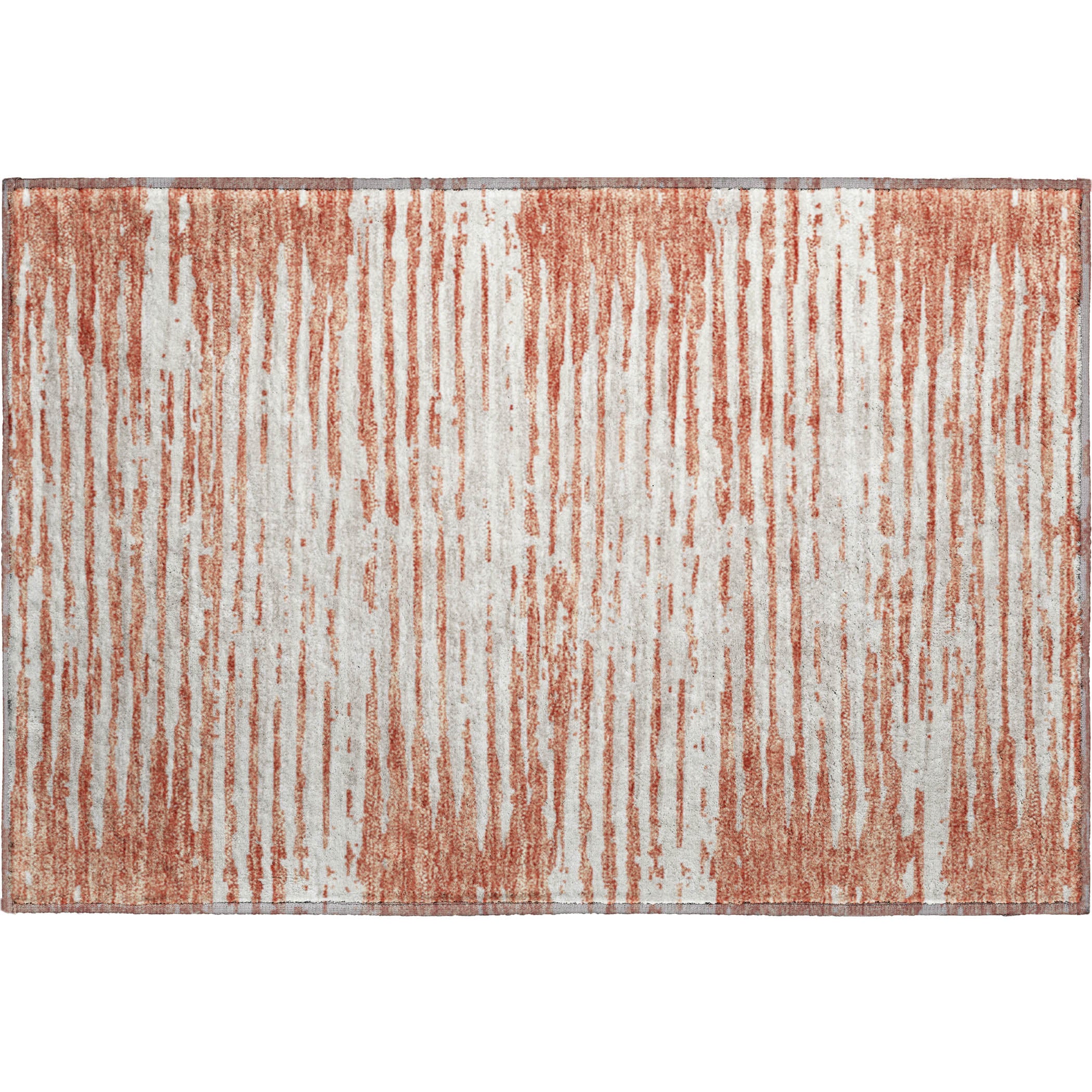 Chiang Mai Machine Washable Transitional Coral Orange Rug 1'8" x 2'6" #shape_Rectangle