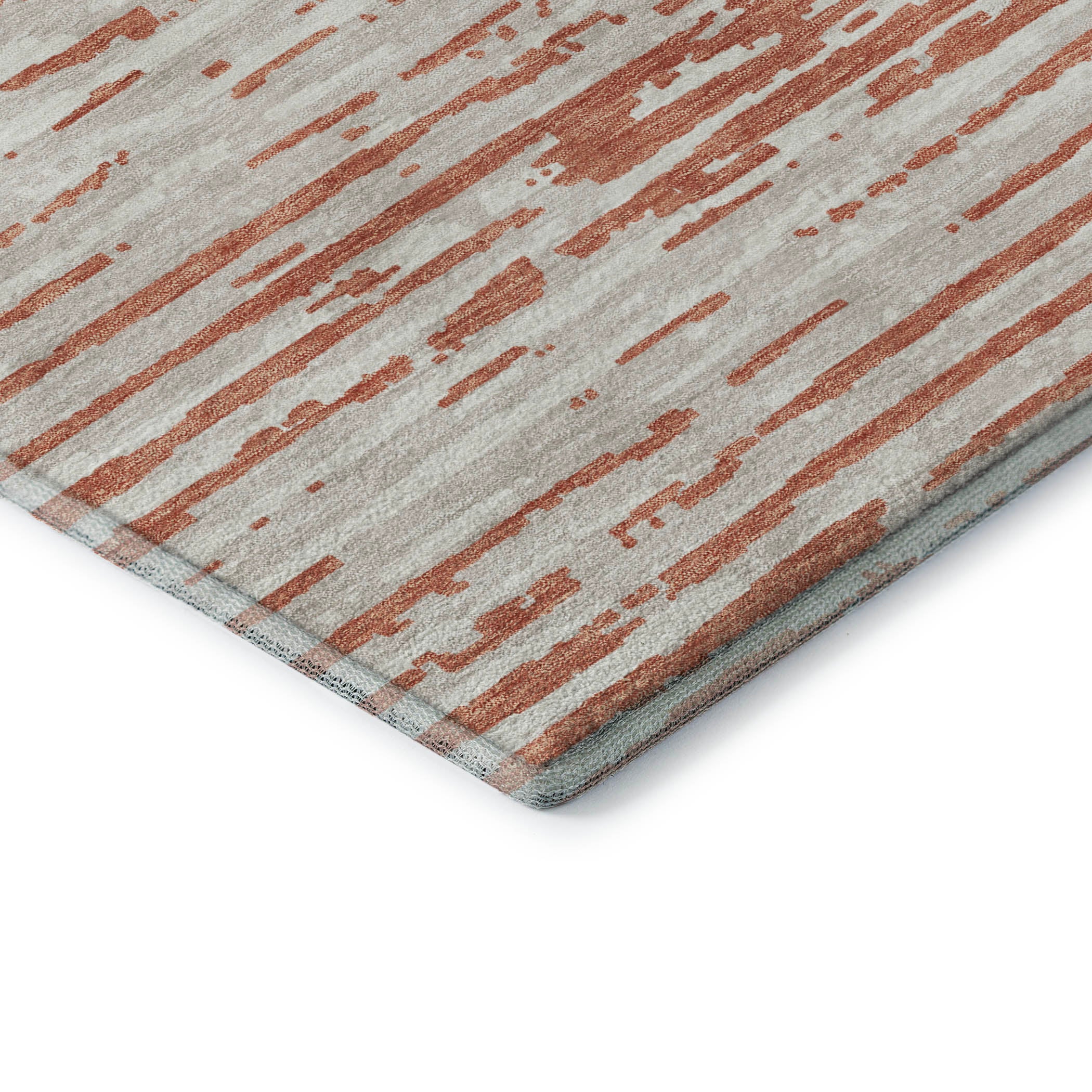 Chiang Mai Machine Washable Transitional Coral Orange Rug 1'8" x 2'6" #shape_Rectangle