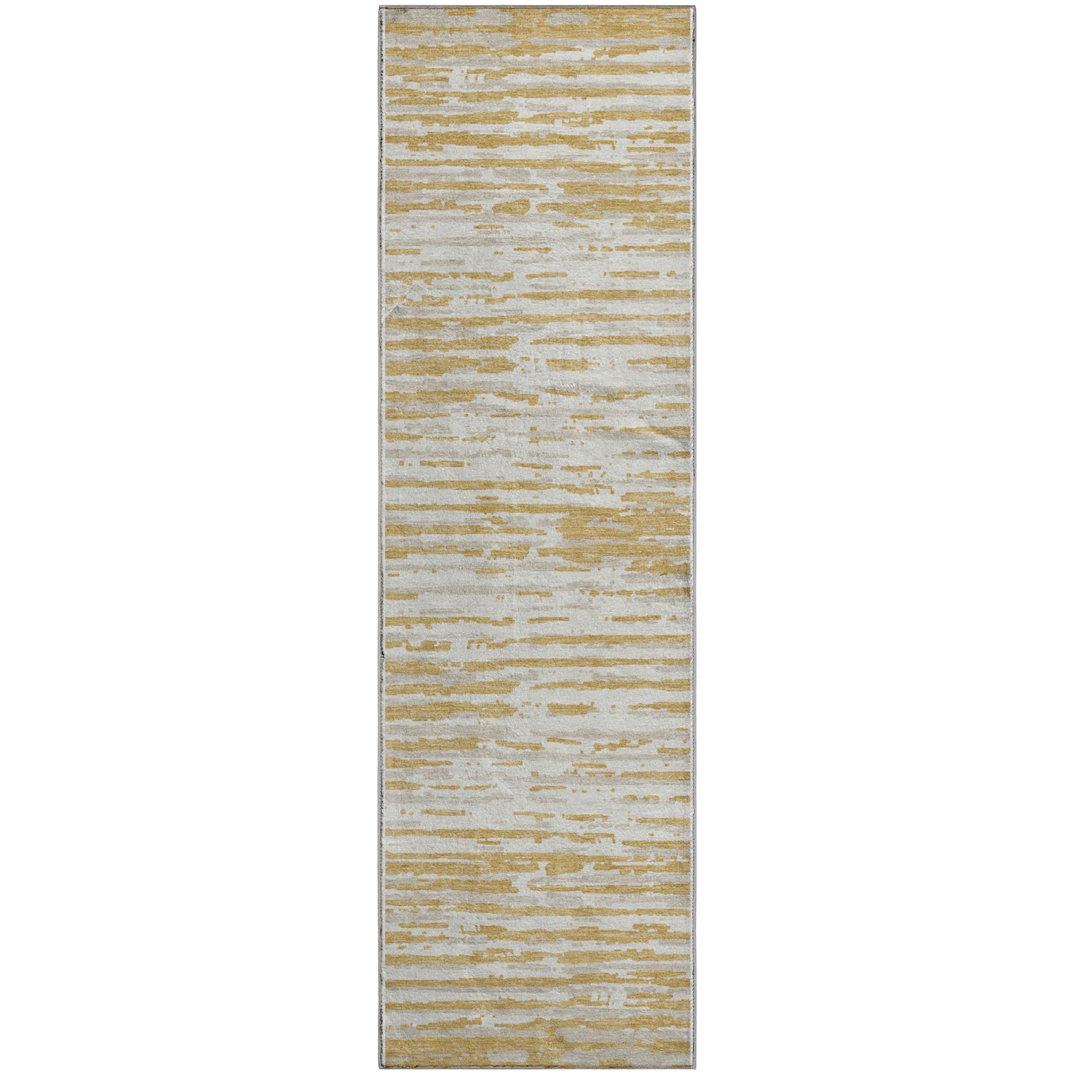 Chiang Mai Machine Washable Transitional Gold Rug 2'3" x 7'6" #shape_Runner