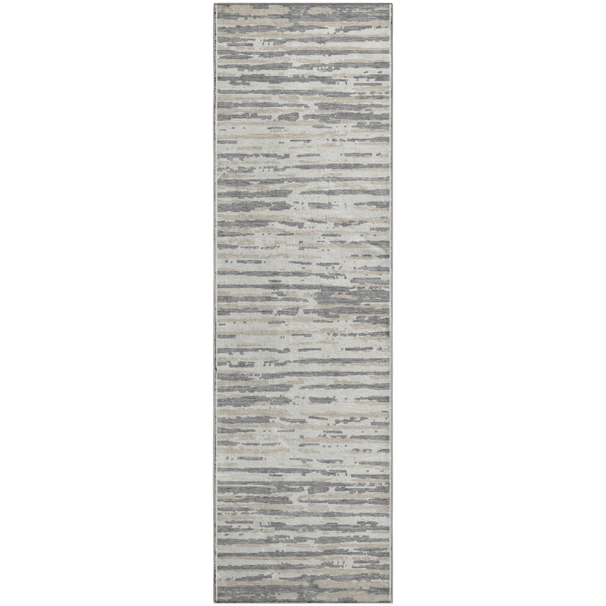 Chiang Mai Machine Washable Transitional Gray Rug 2'3" x 7'6" #shape_Runner